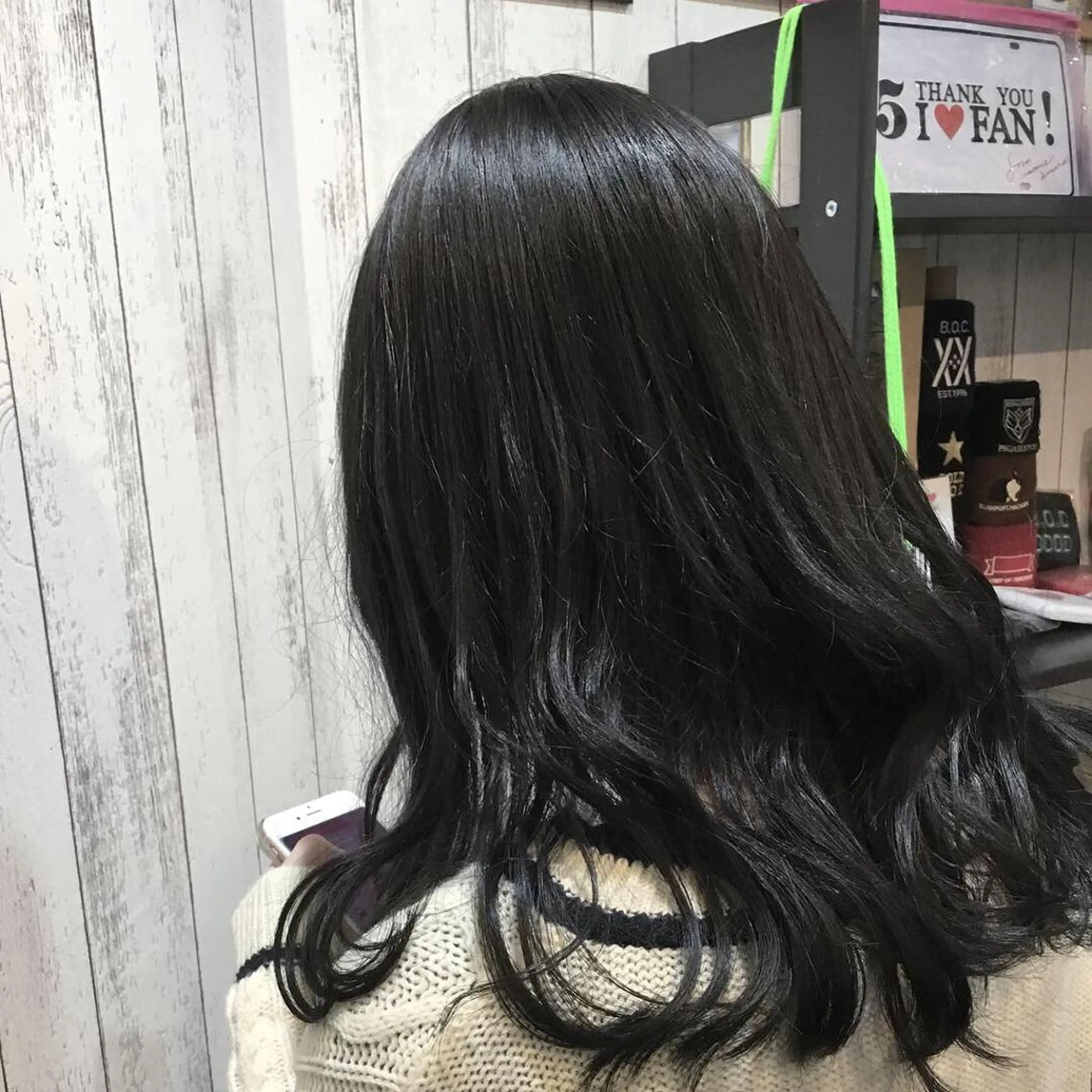 セミロング カラー 金崎 新吾のヘアスタイル