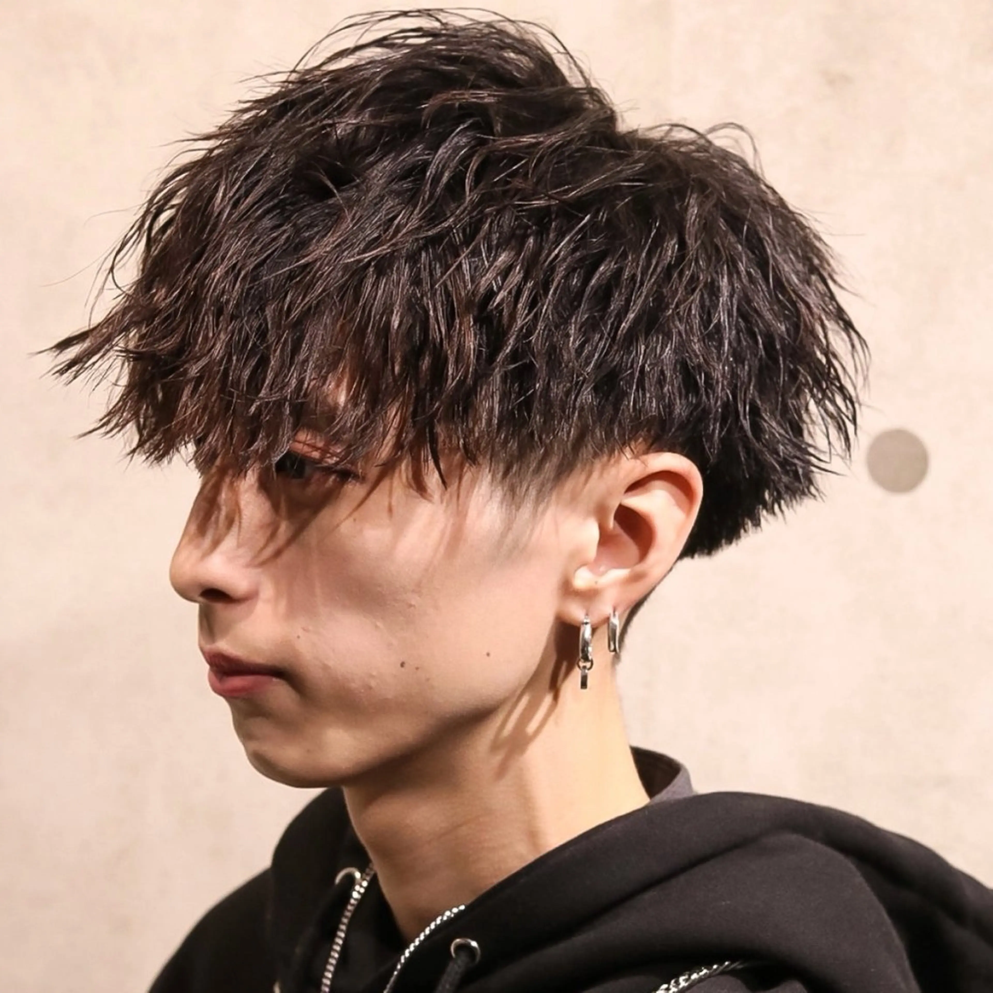 ミディアム カラー パーマ メンズ カット トリートメント シースルーマッシュ/ メンズ/KYOHEIのヘアスタイル