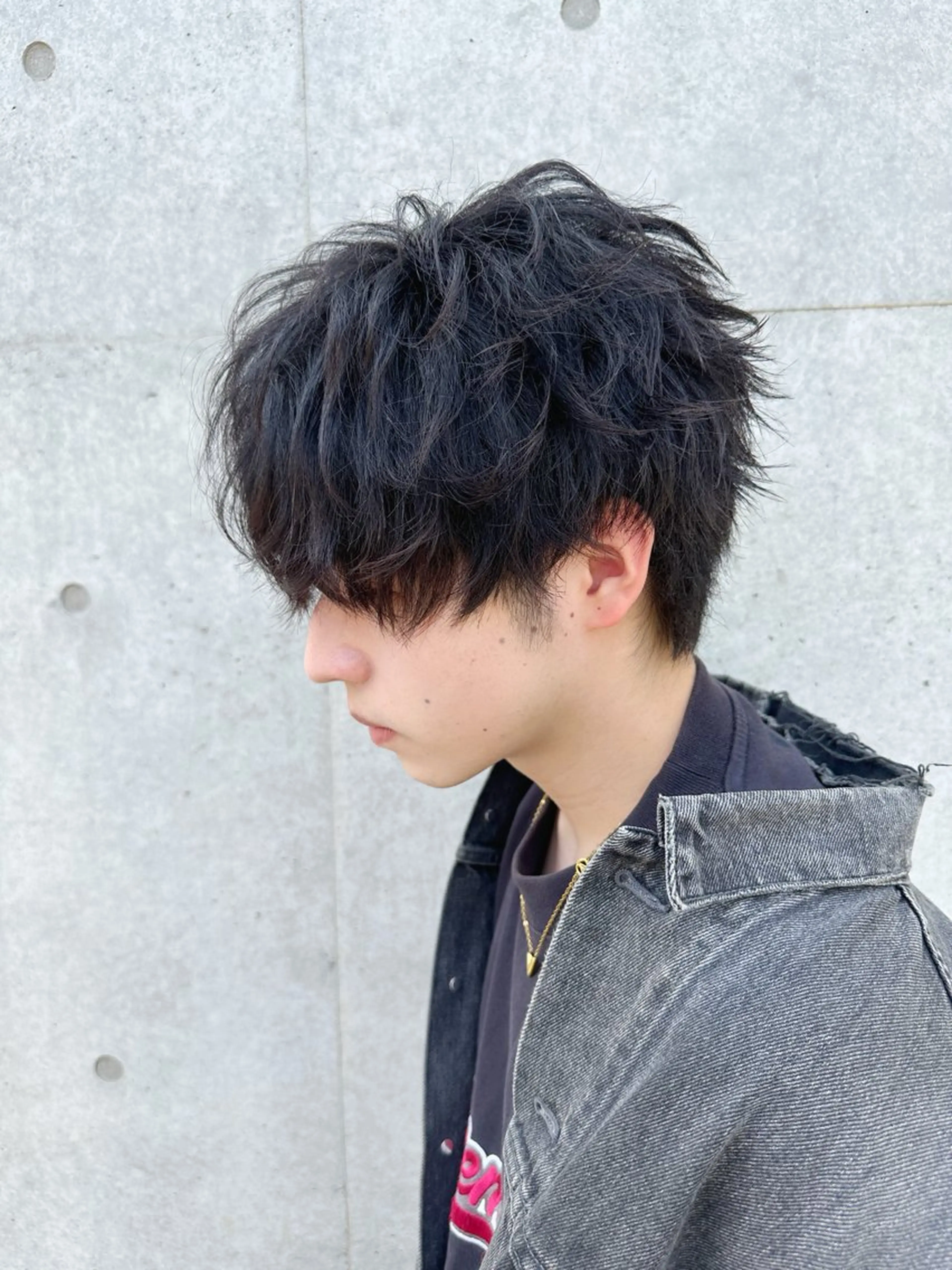 ショート パーマ メンズ 渋谷駅から徒歩1分 BLUCKメンズヘアのヘアスタイル