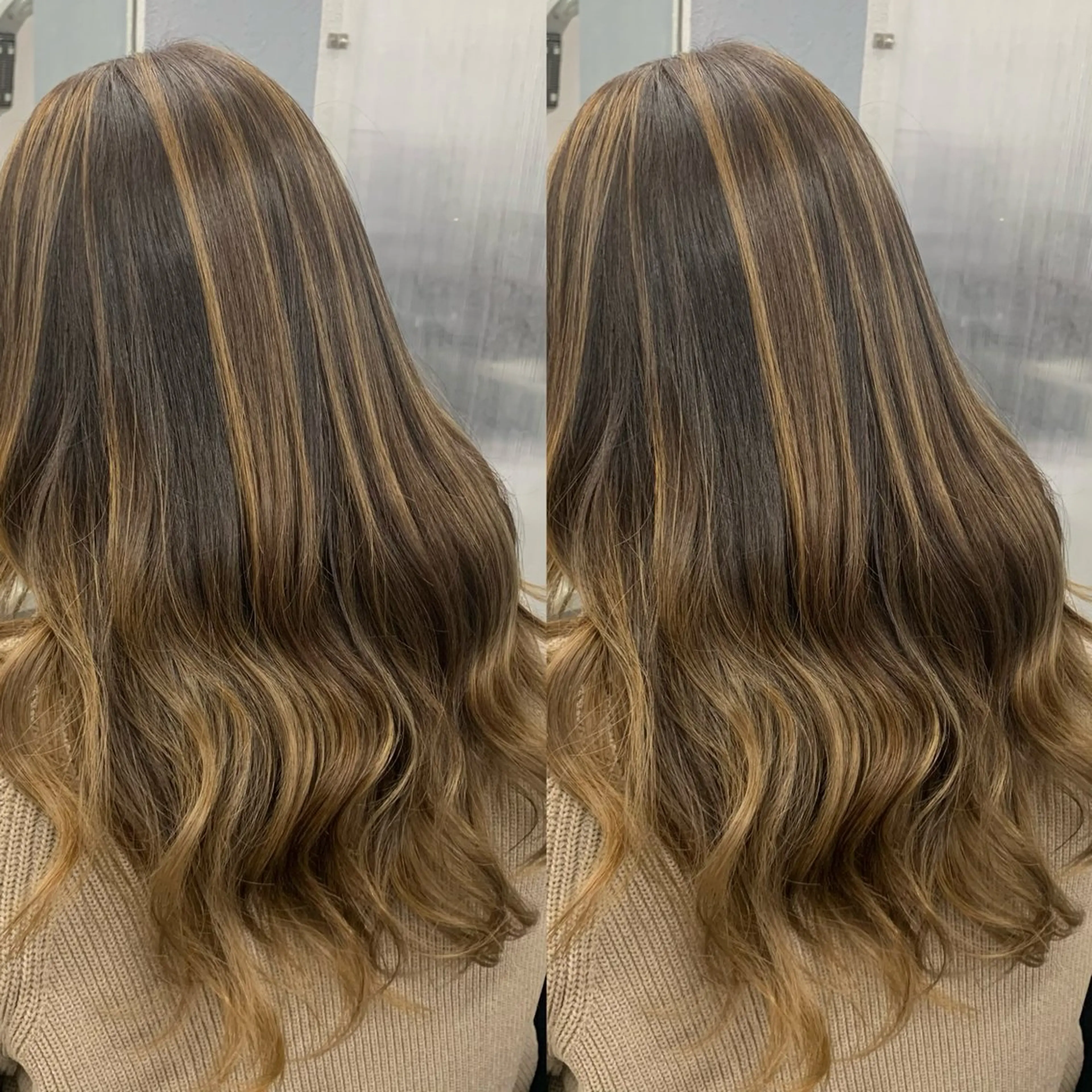 セミロング ブリーチ無しカラー✨ 美鈴のヘアスタイル