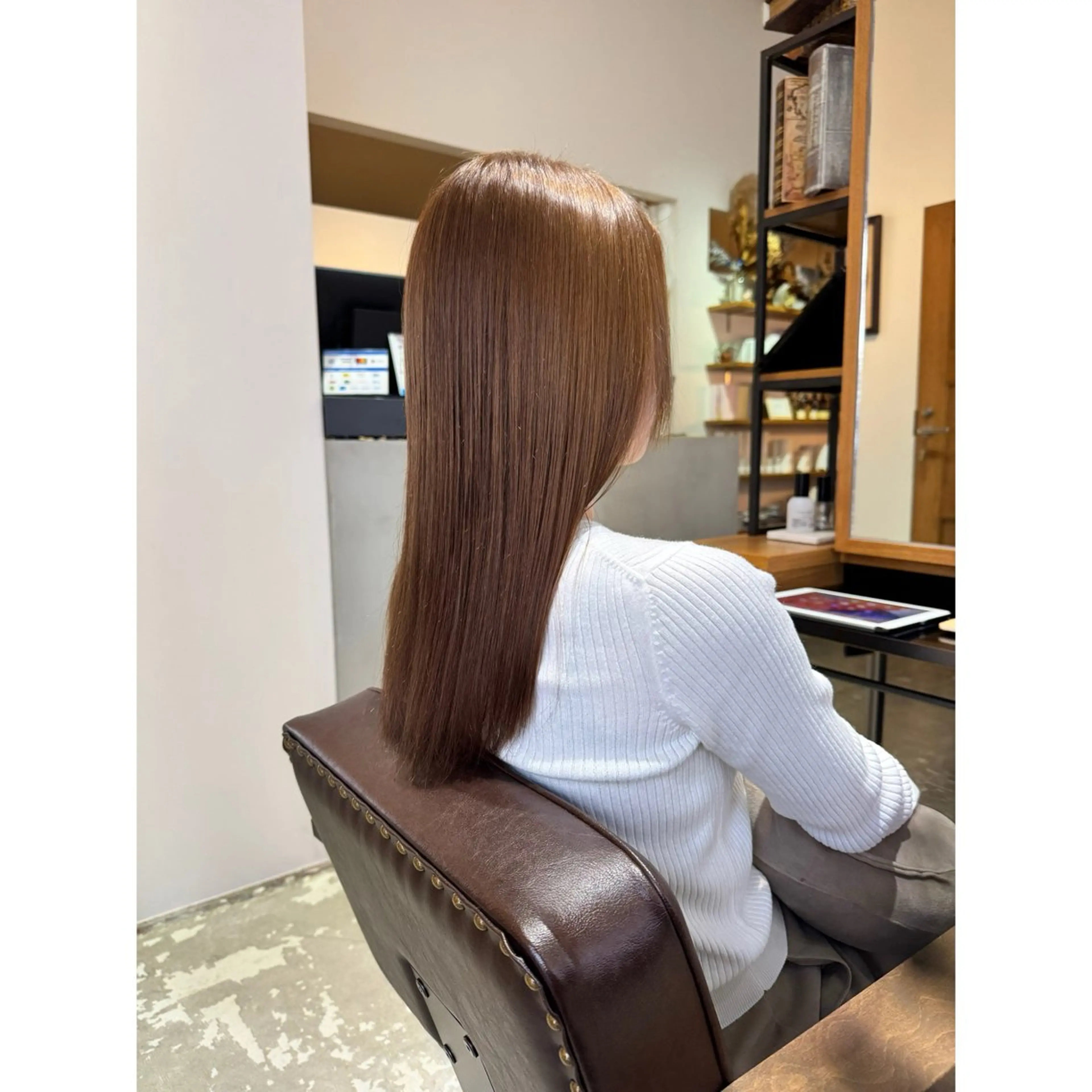 ロング カット ヘアカラー 喜友名洸季 anoneのヘアスタイル