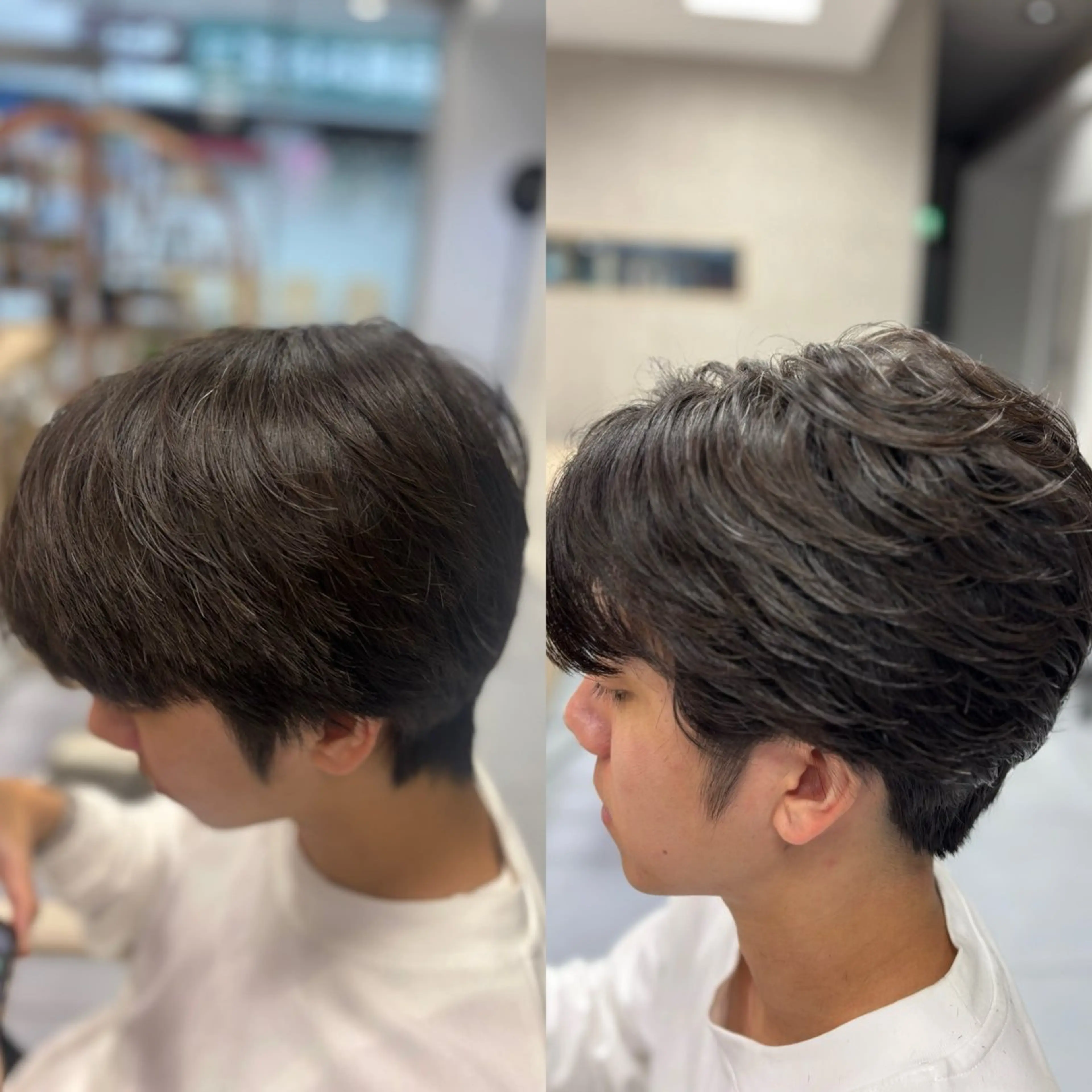 ショート パーマ メンズ カット パーマ メンズ特化韓国風 パーマスタイル/りんのヘアスタイル