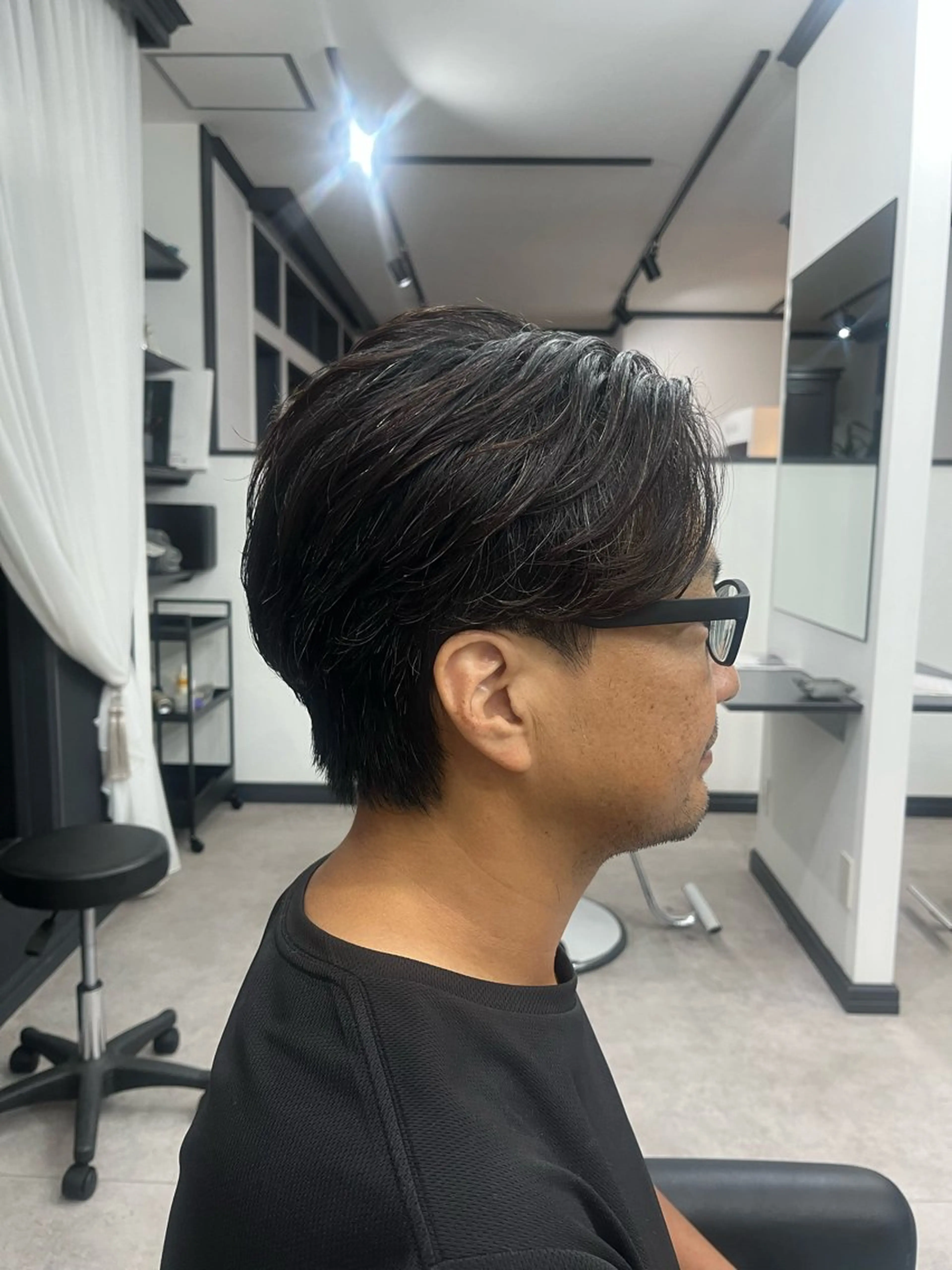 ショート パーマ メンズ ビジネス ショートヘア カット パーマ 甲斐 匠悟のヘアスタイル