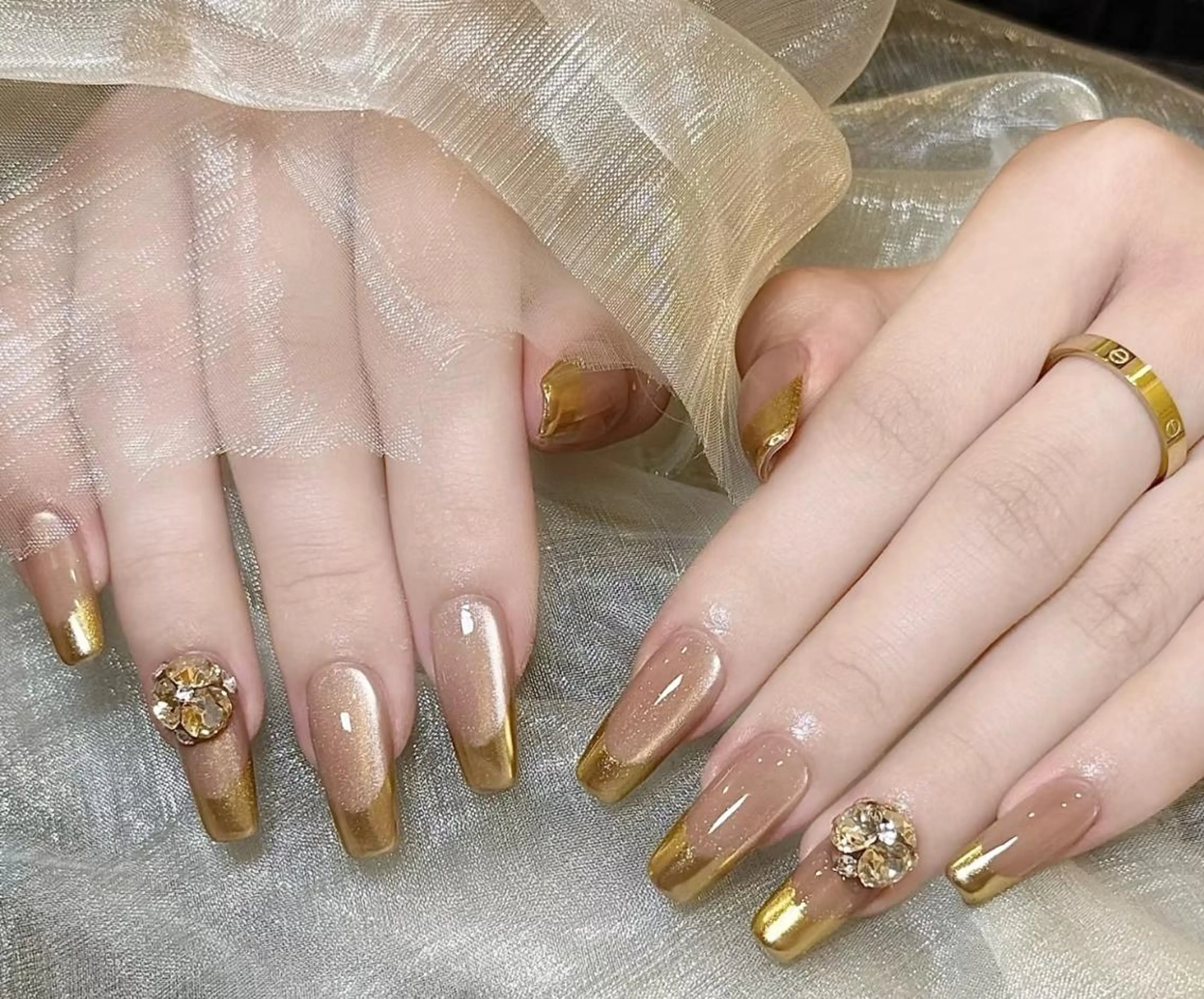 ネイル 🎀彩羽チップ 長さだし専門🎀のネイルデザイン