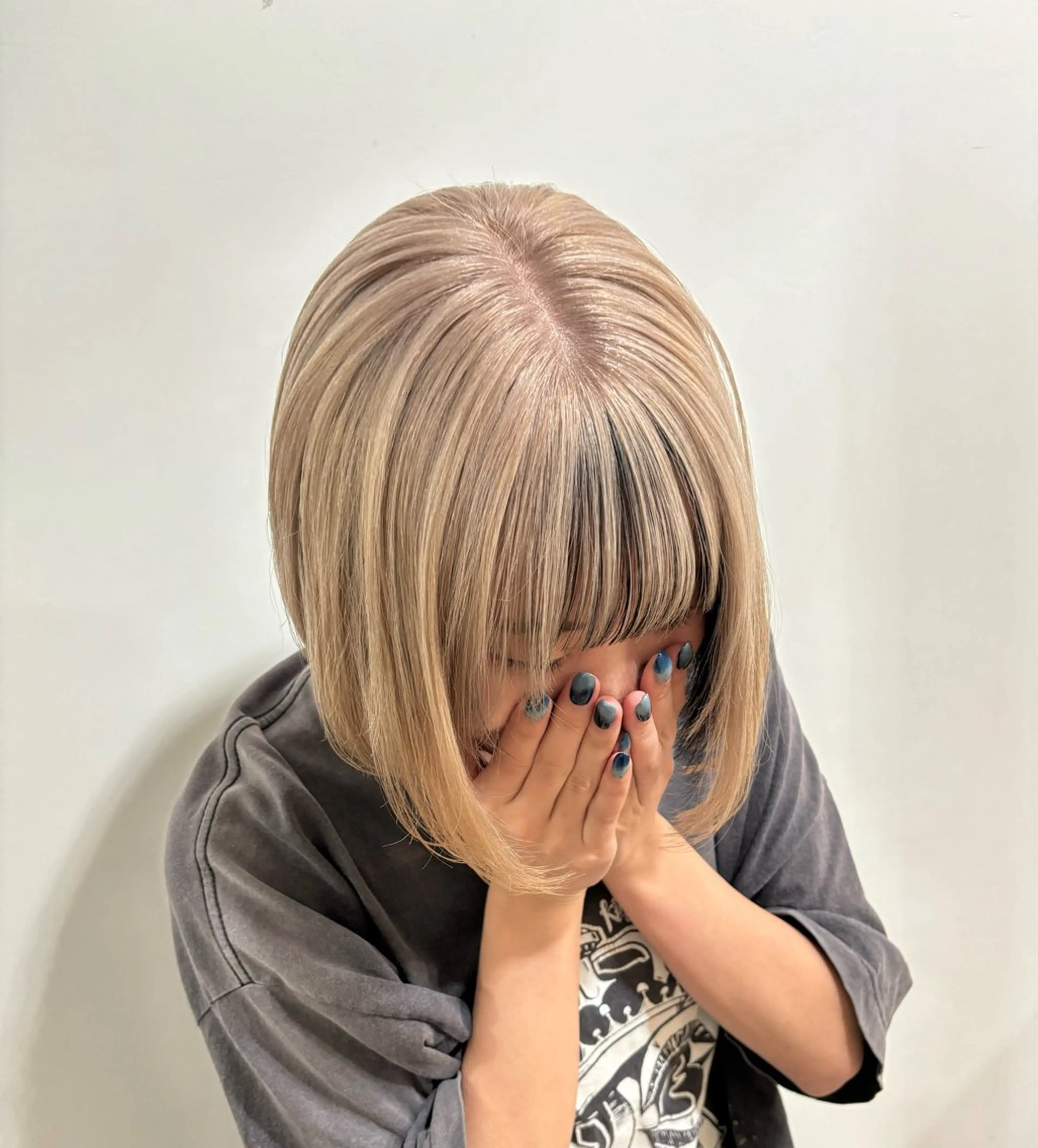 ミディアム カラー ヘアカラー たなか もえなのヘアスタイル