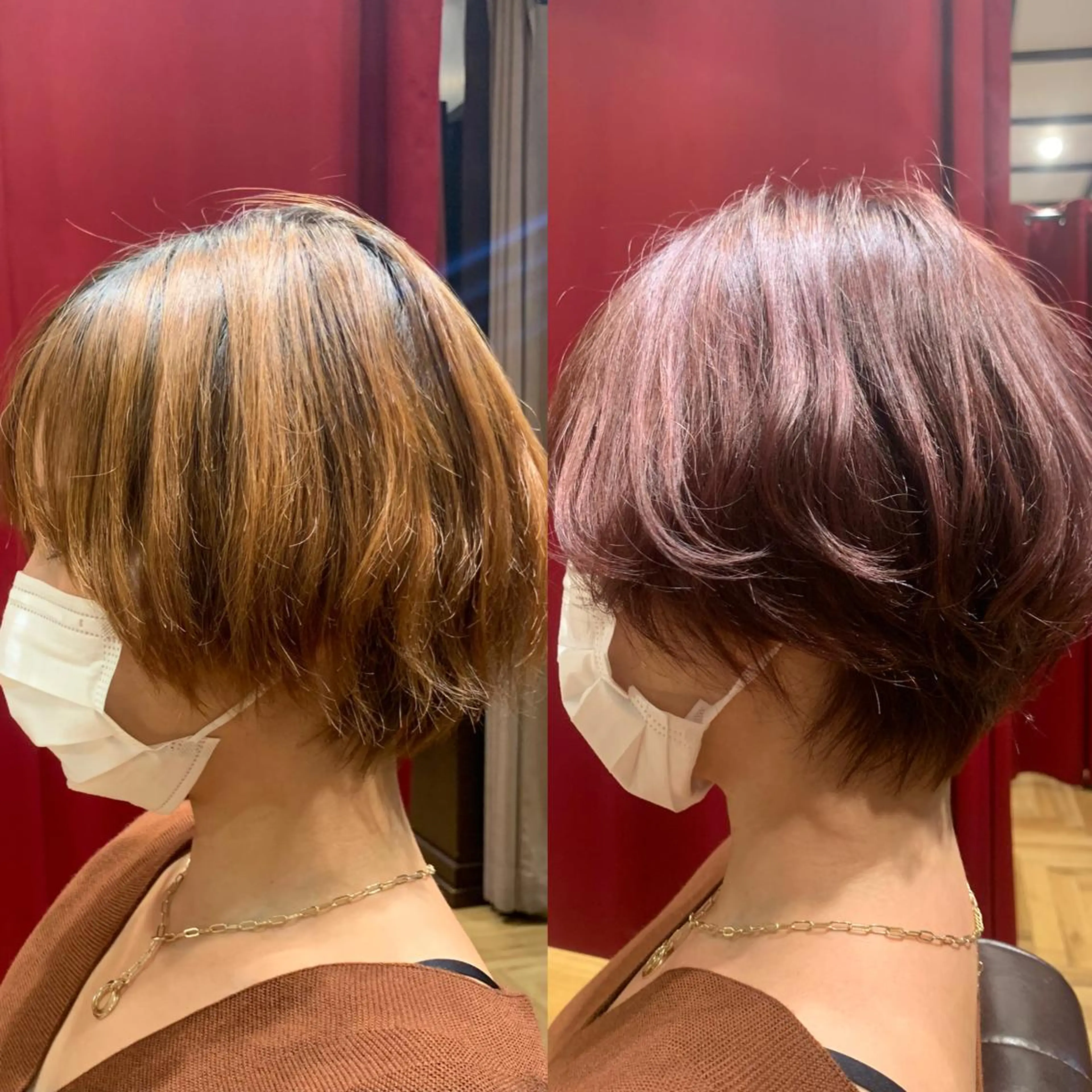 ショート カラー 【くせ毛のお医者さん 🍀】栗橋のヘアスタイル