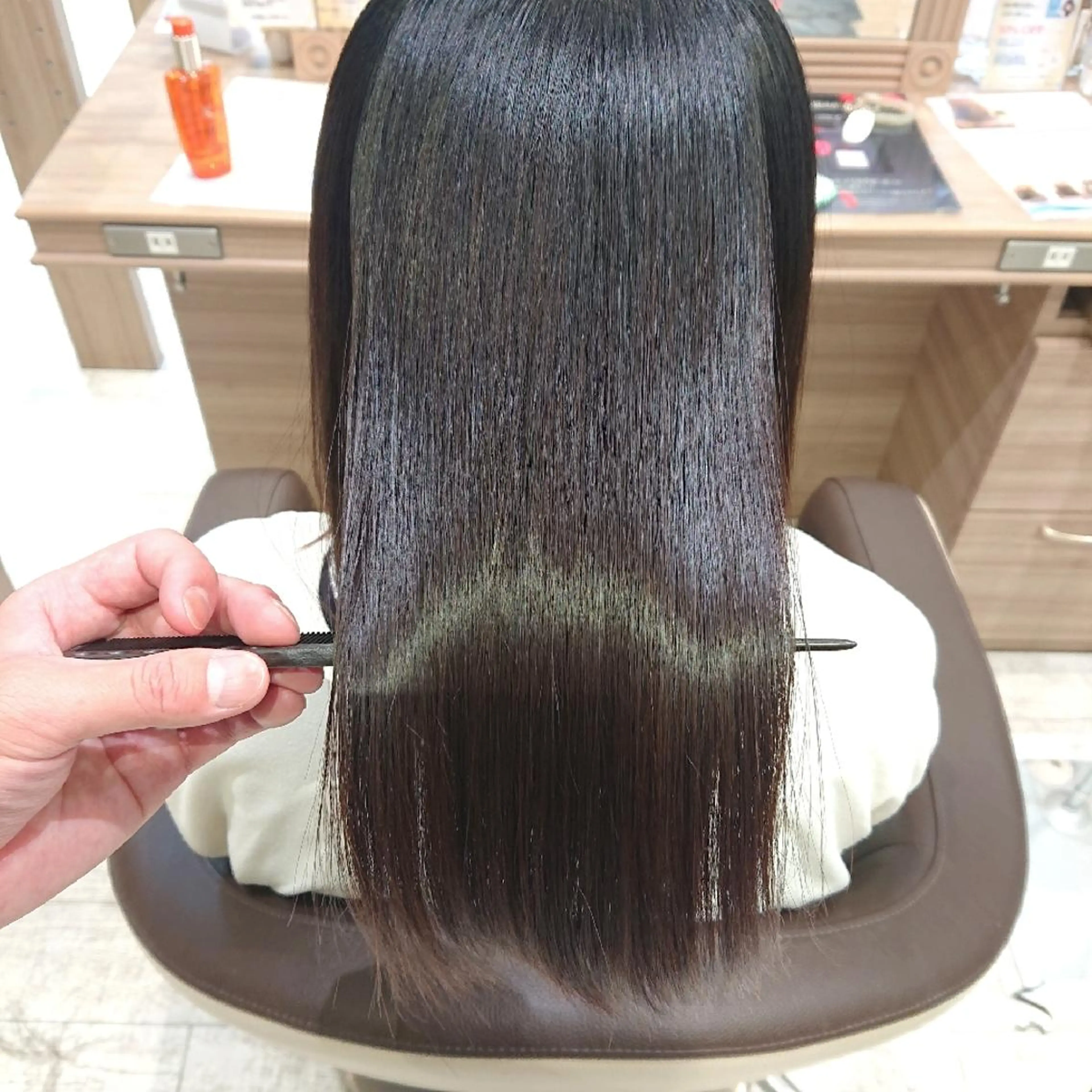 ミディアム 縮毛矯正 トリートメント 宮本 秀人のヘアスタイル