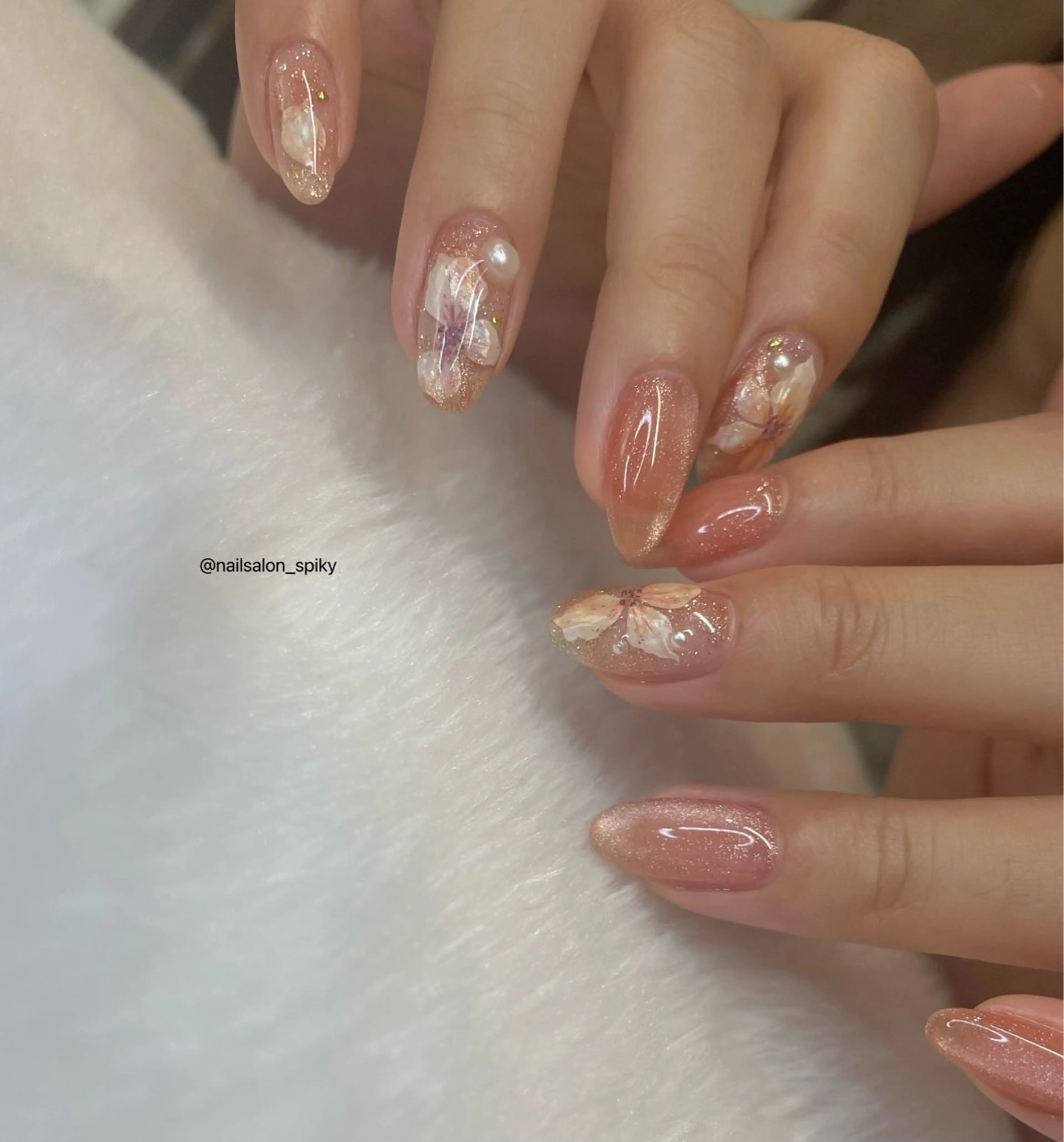 ネイル ハンドネイル Spiky とうげ ふうかのネイルデザイン