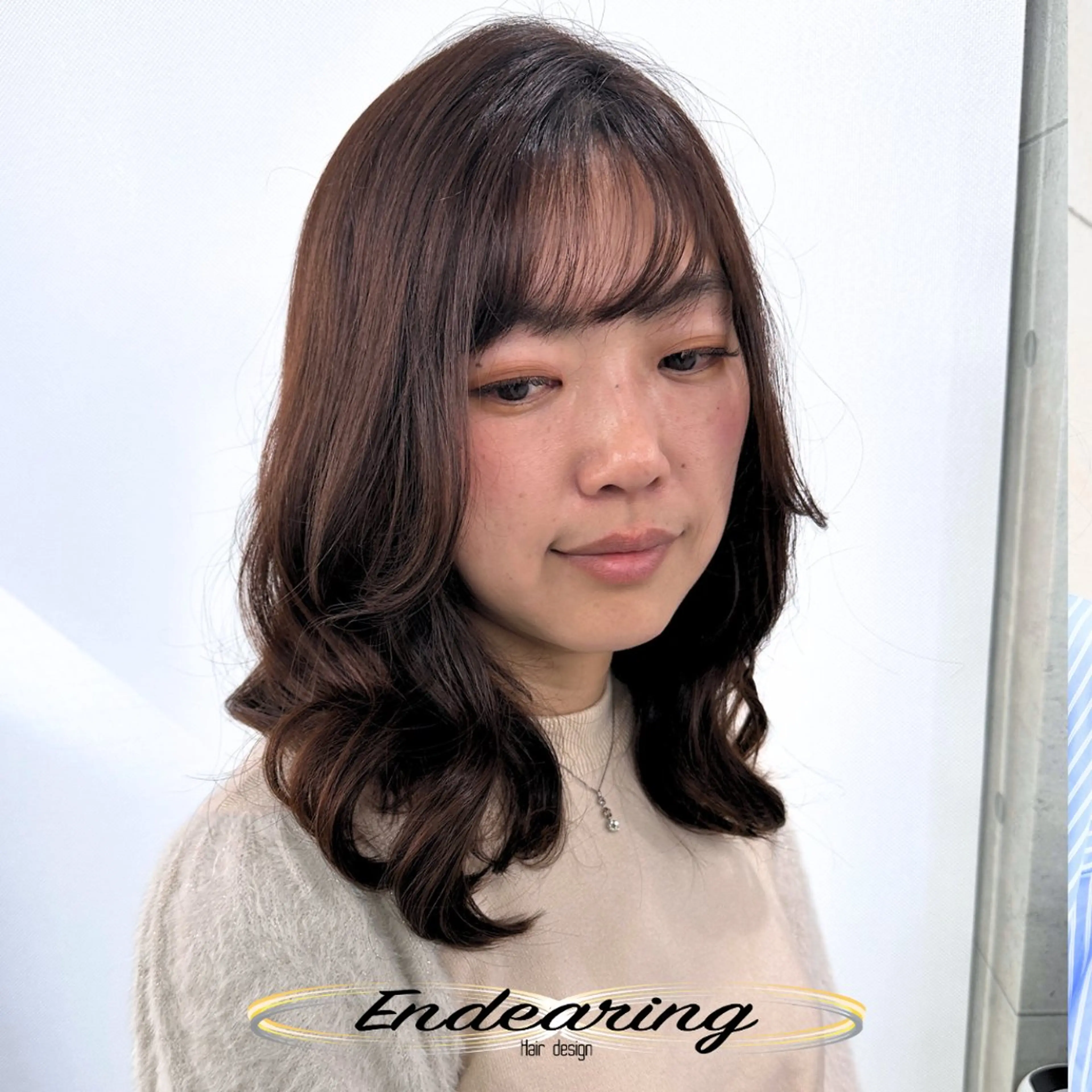 カラー ベージュカラー 透明感カラー カット ヘアカラー Endearing 銀座/レイヤーカットのヘアスタイル