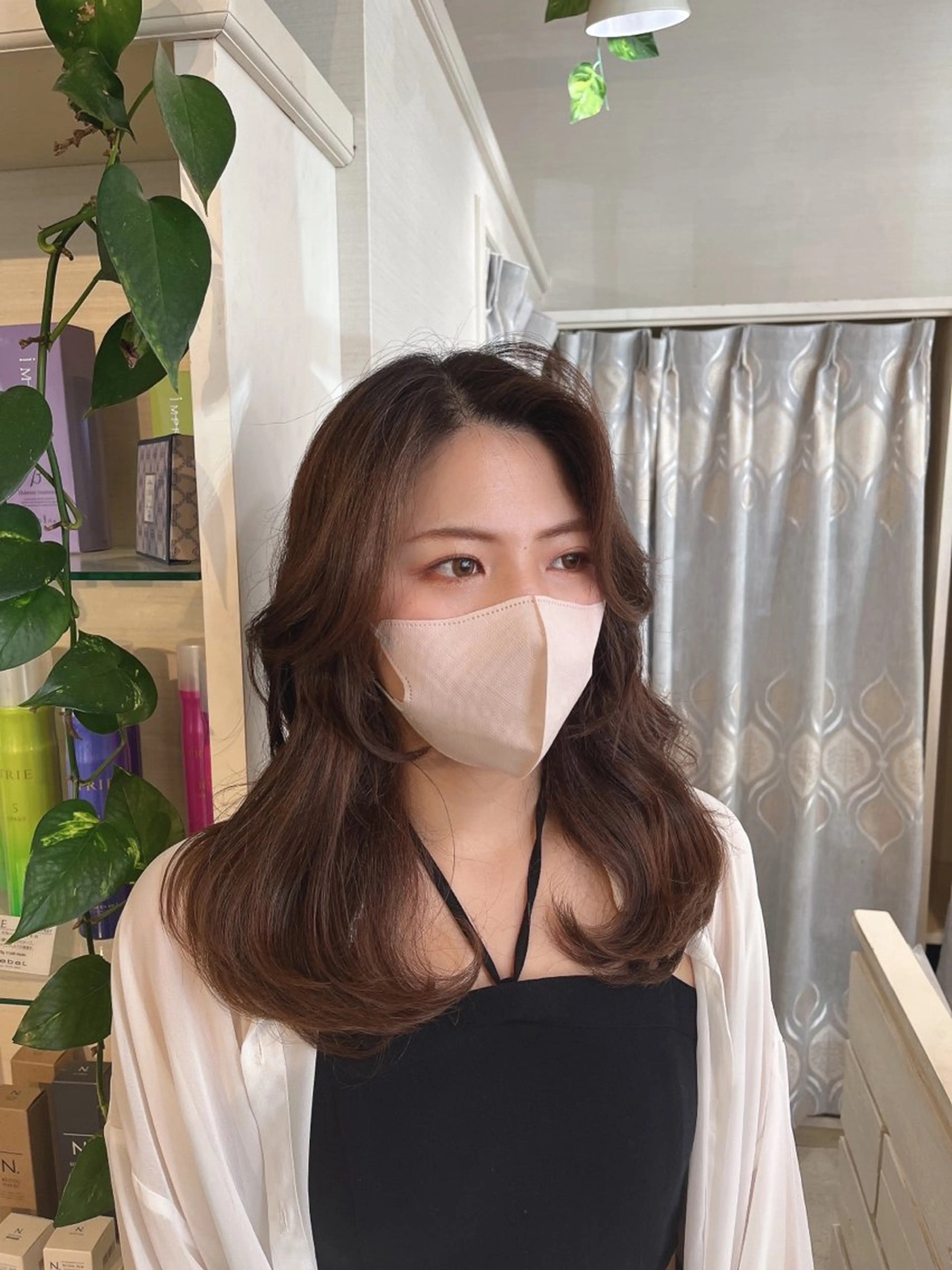 ロング カラー 韓国風ヘア レイヤーカット カット ヘアカラー トリートメント カラー特化美容師 なかもと たつひろのヘアスタイル