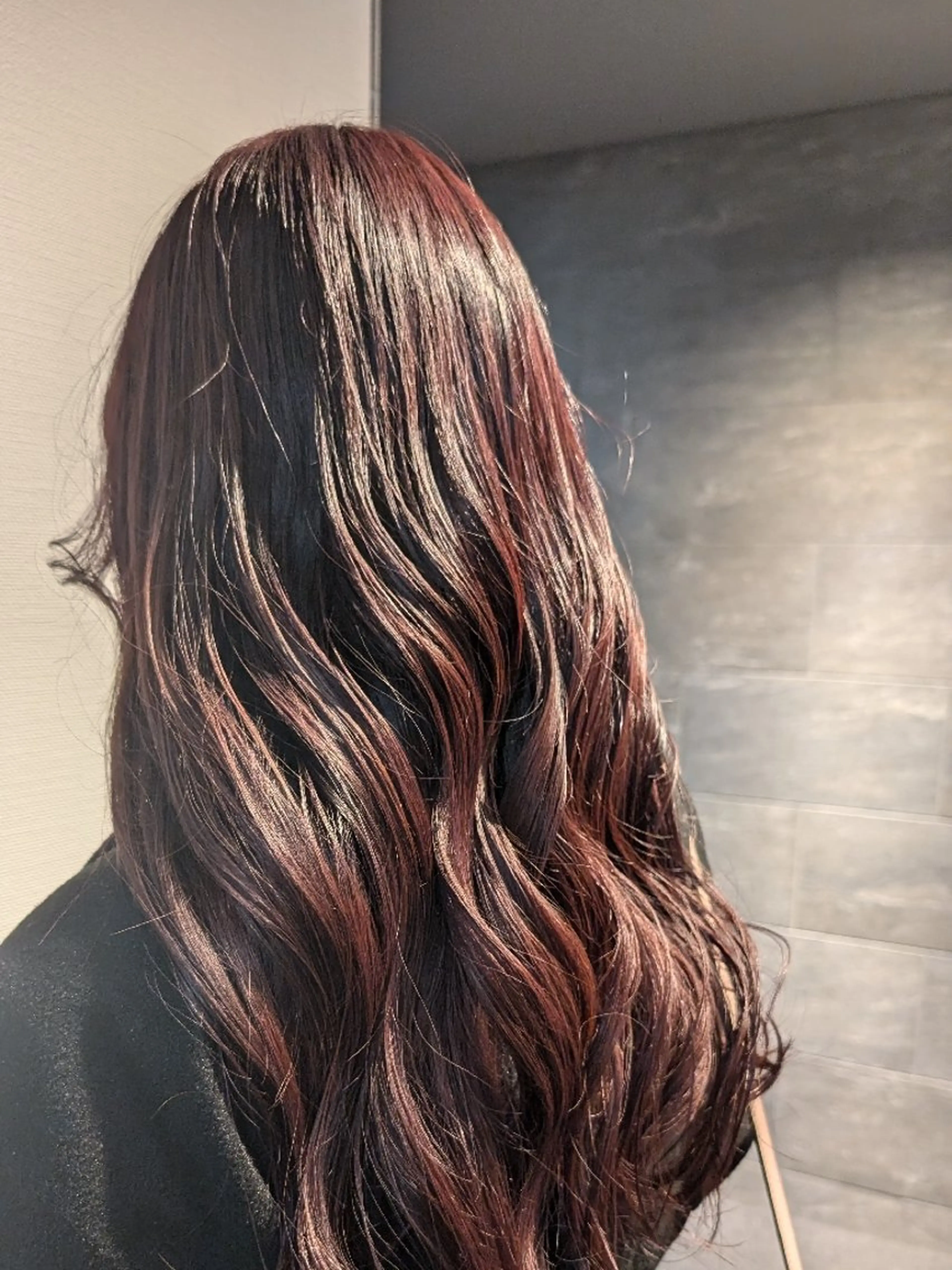 ロング カラー ツヤ髪🎀暖色カラー さとあみのヘアスタイル