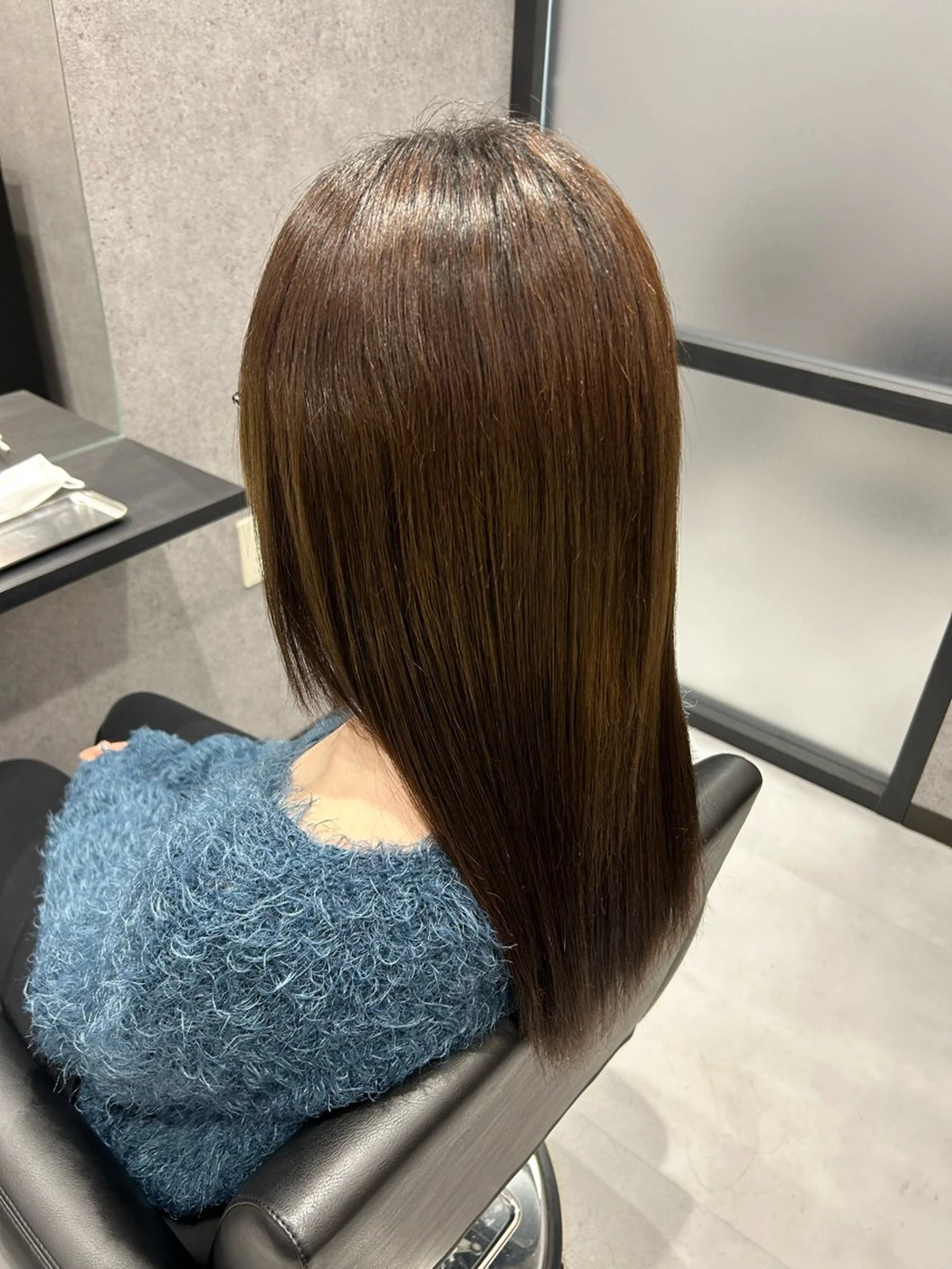 ロング 縮毛矯正 佐野 彩音のヘアスタイル