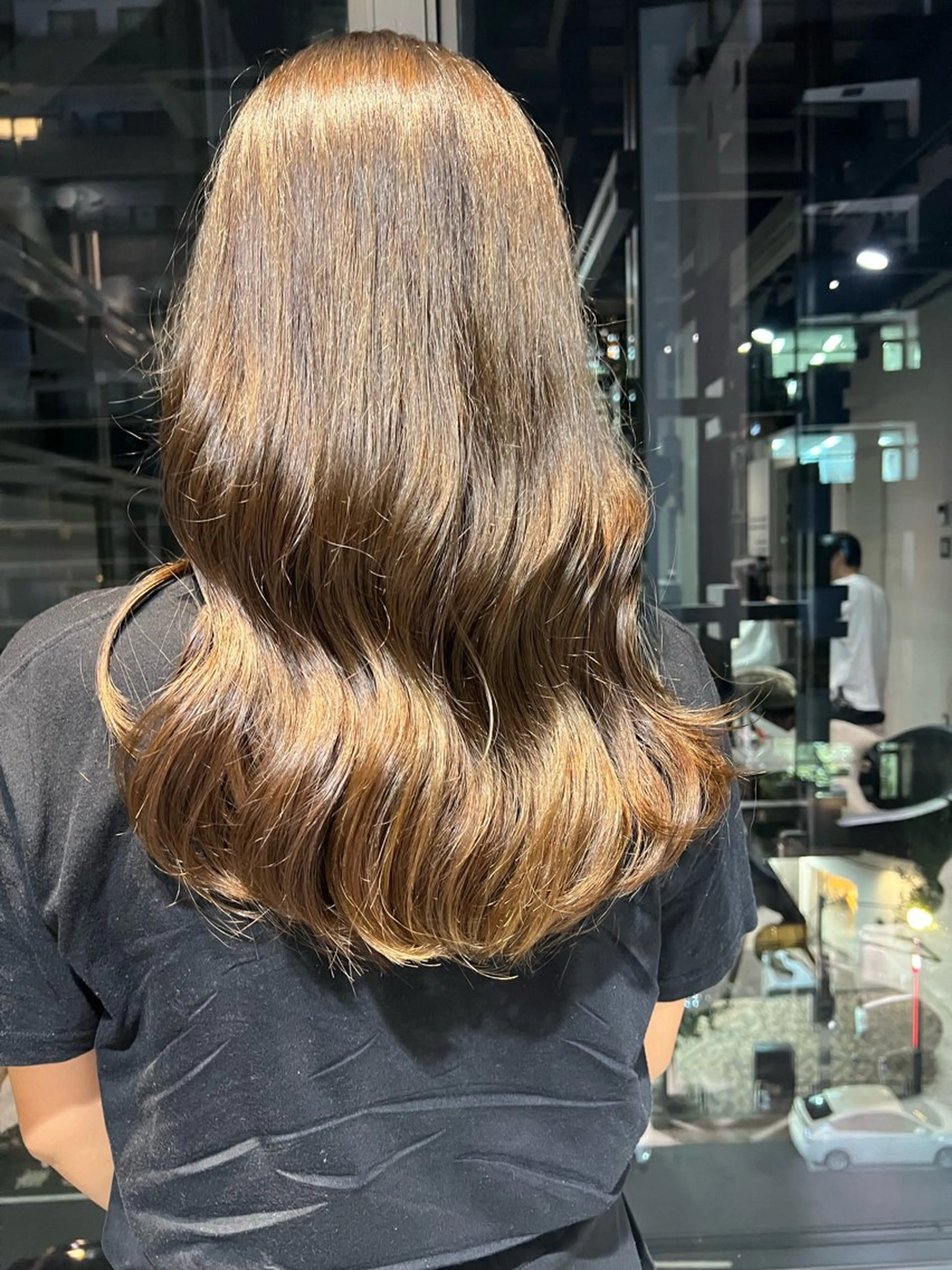 ロング カラー ベージュカラー オリーブベージュ ヘアカラー トリートメント ヘッドスパ ✨髪質改善矯正× ブリーチ✨YU-KIのヘアスタイル