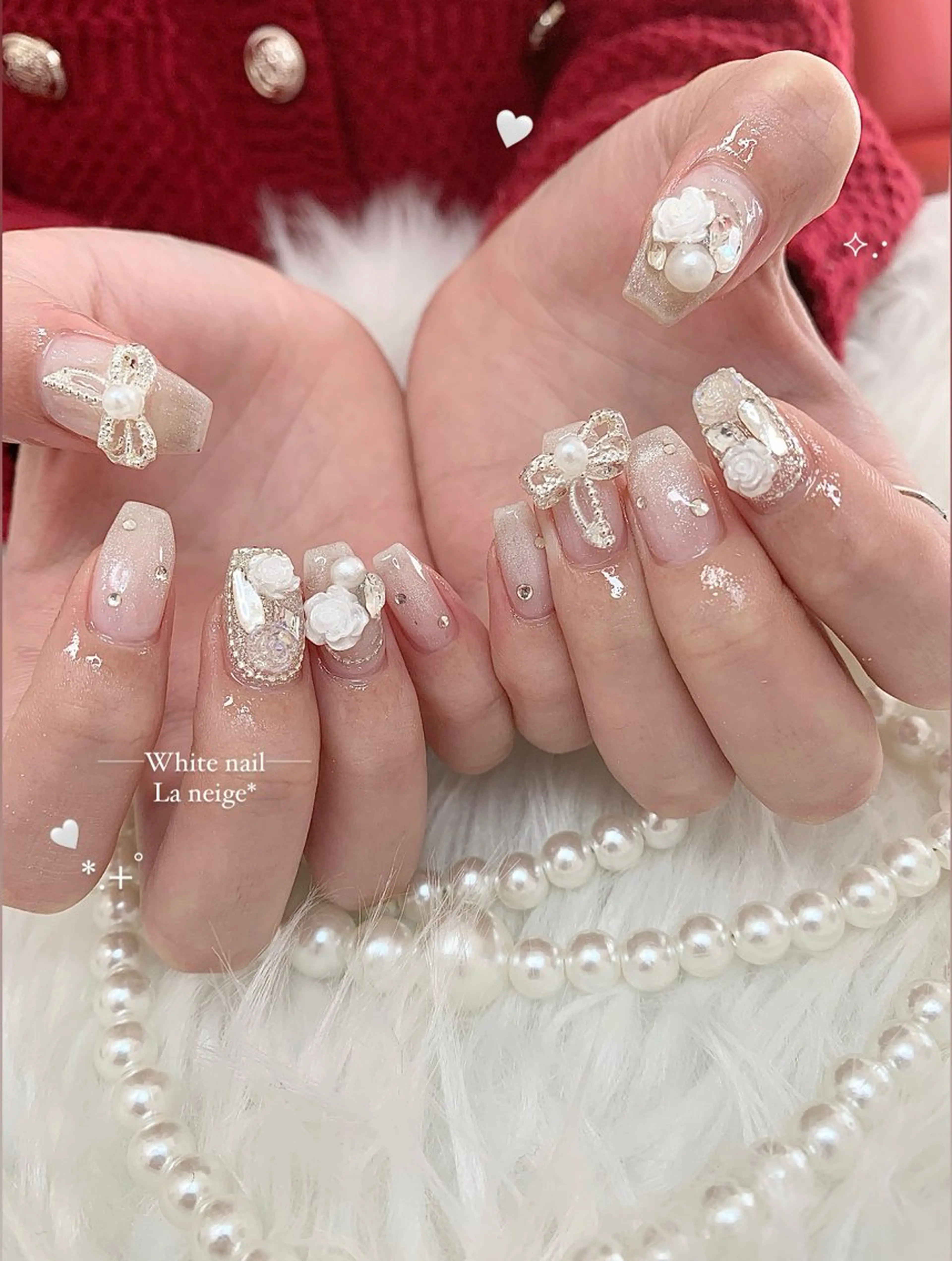 ネイル ハンドネイル La neige* yuki 🥯🍑のネイルデザイン