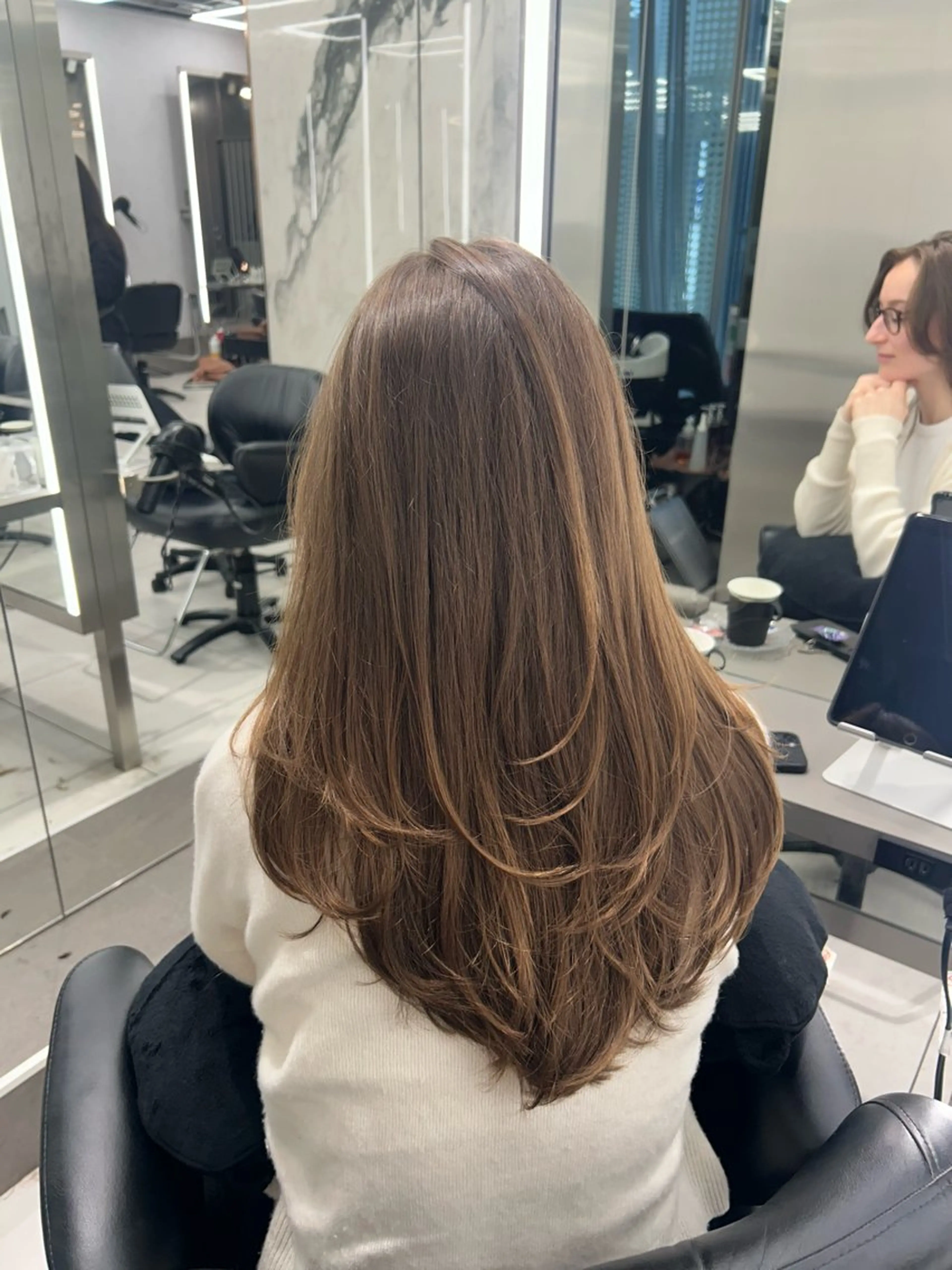 セミロング 銀座/韓国ヘア🤍 レイヤーAYUMIのヘアスタイル