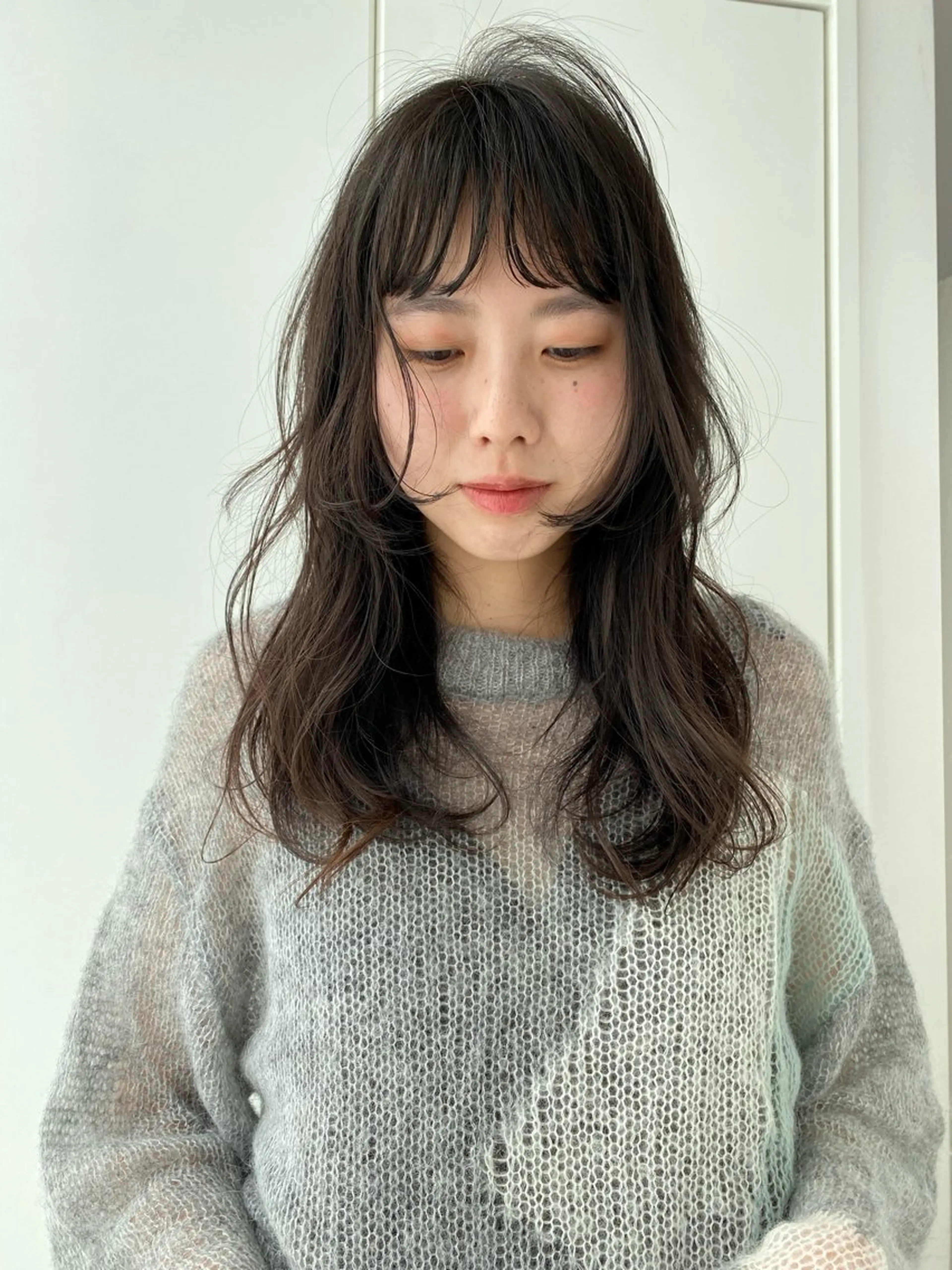 ロング カラー パーマ Amy.所属・amy. ユナのヘアスタイル