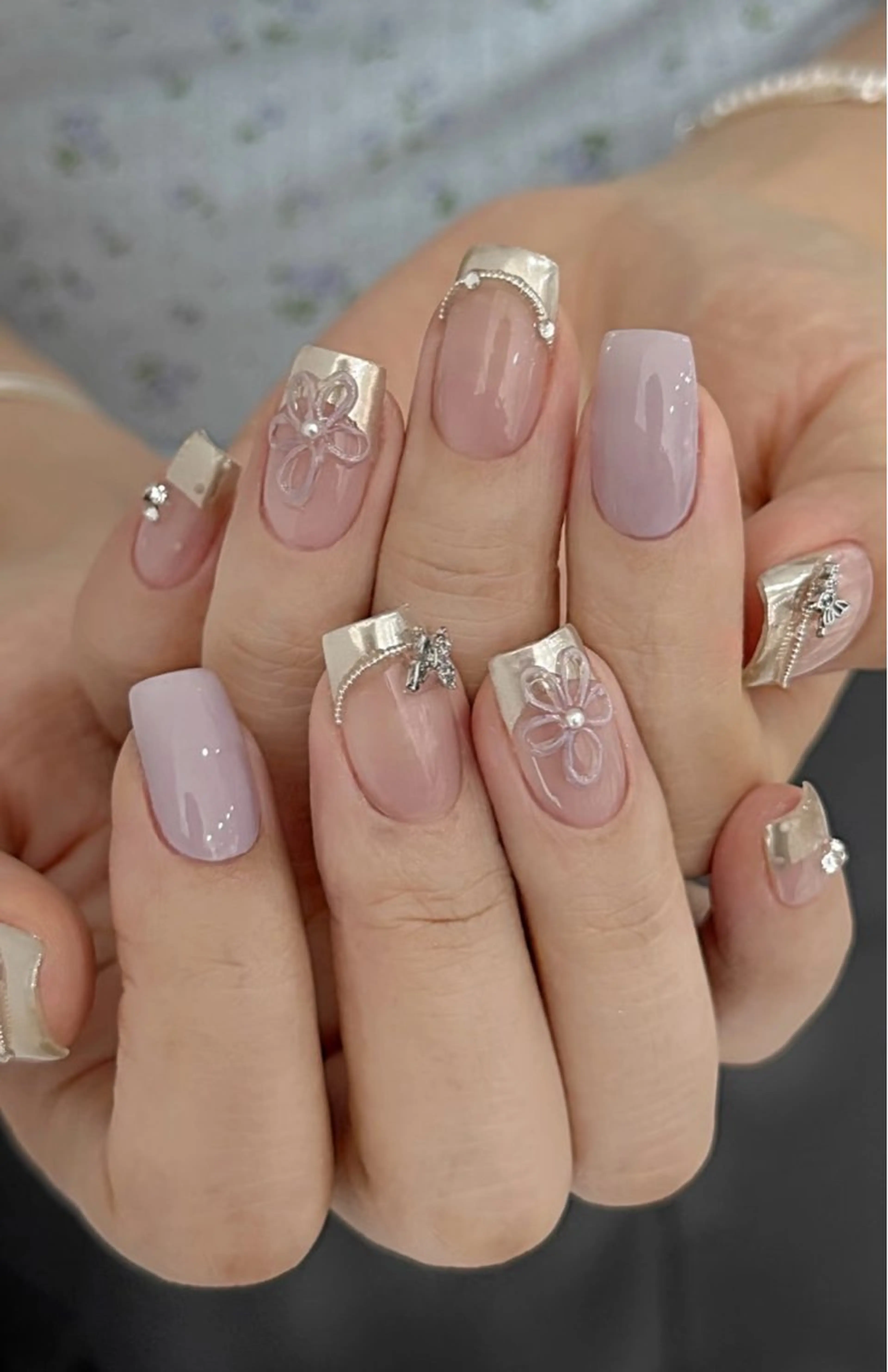 ネイル ハート 韓国ネイル オフィスネイル ワンカラーネイル シンプルネイル ハンドネイル Lynn_ Nailのネイルデザイン
