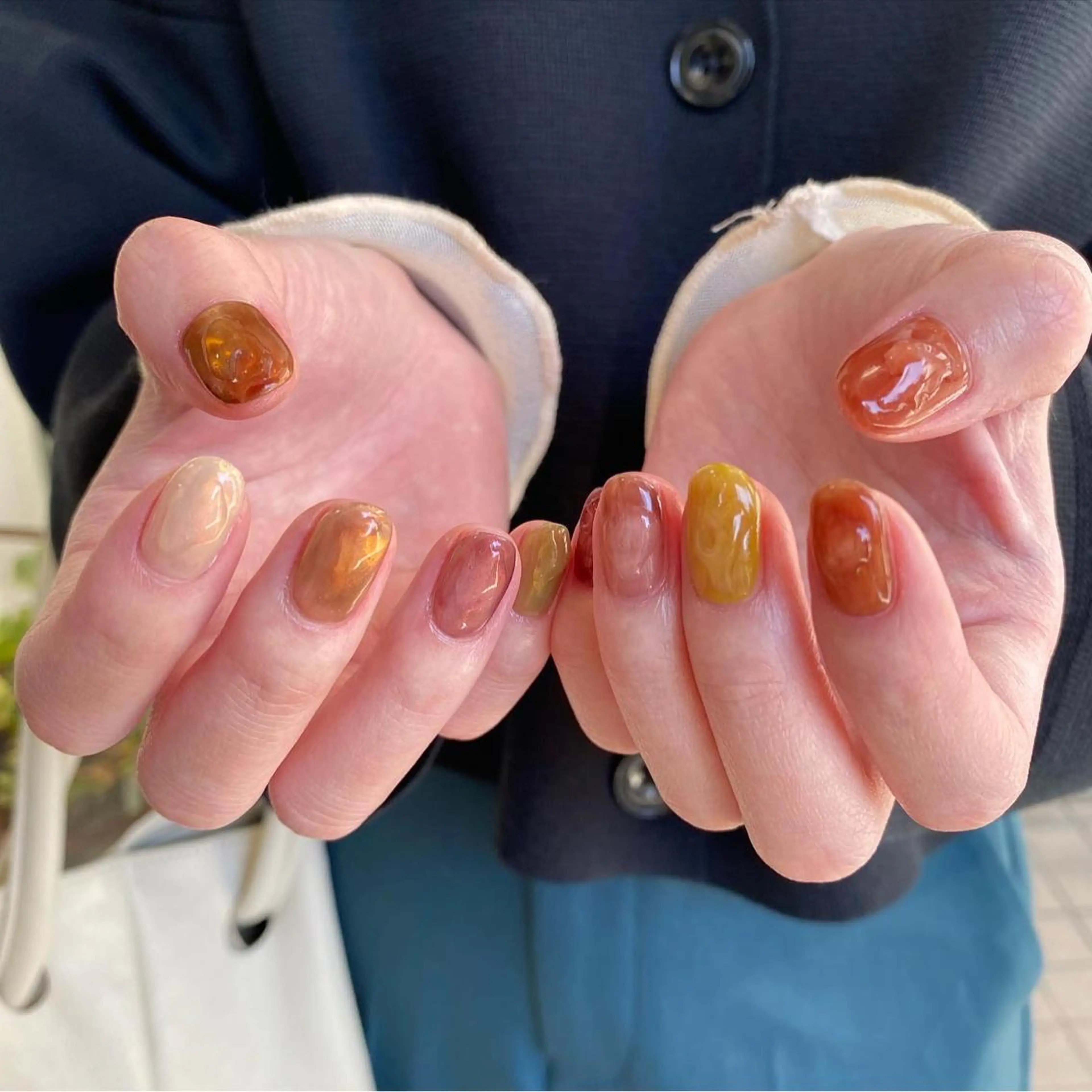 ネイル ワンカラーネイル ハンドネイル nable.所属・望月 実莉のネイルデザイン