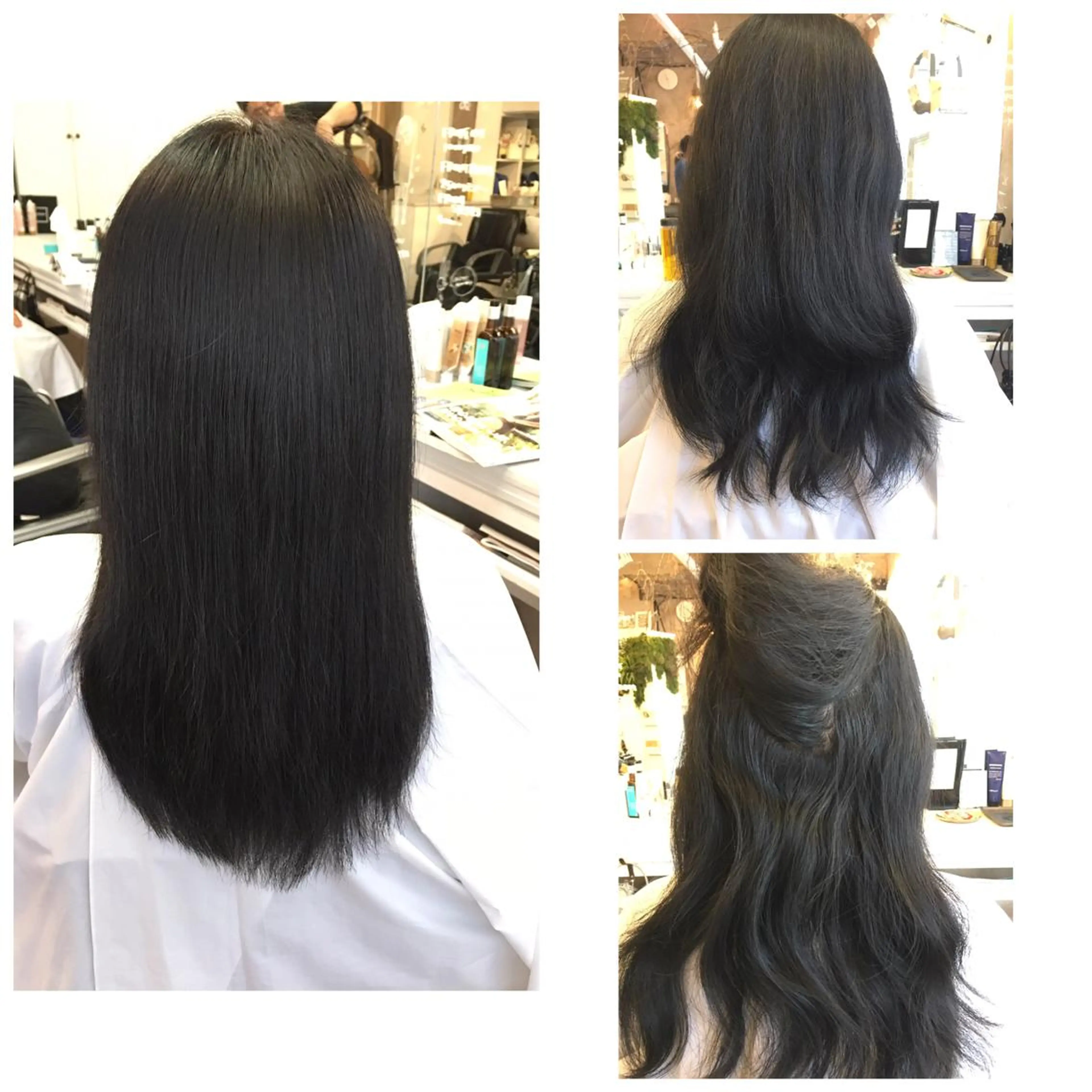 ミディアム パーマ ストレートパーマ 林 梓のヘアスタイル