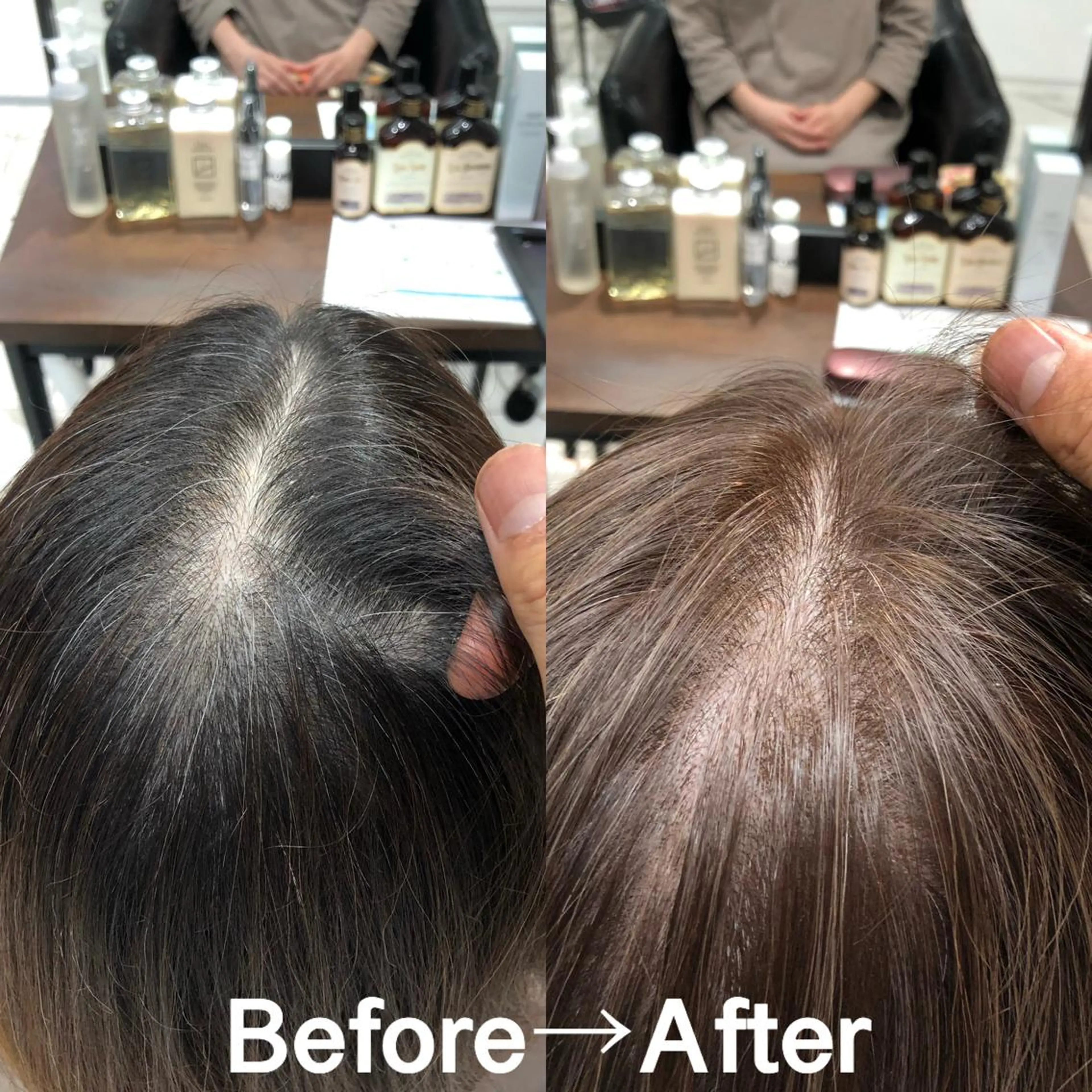 カラー ハイライトカラー レイヤーカット 早崎太生のヘアスタイル