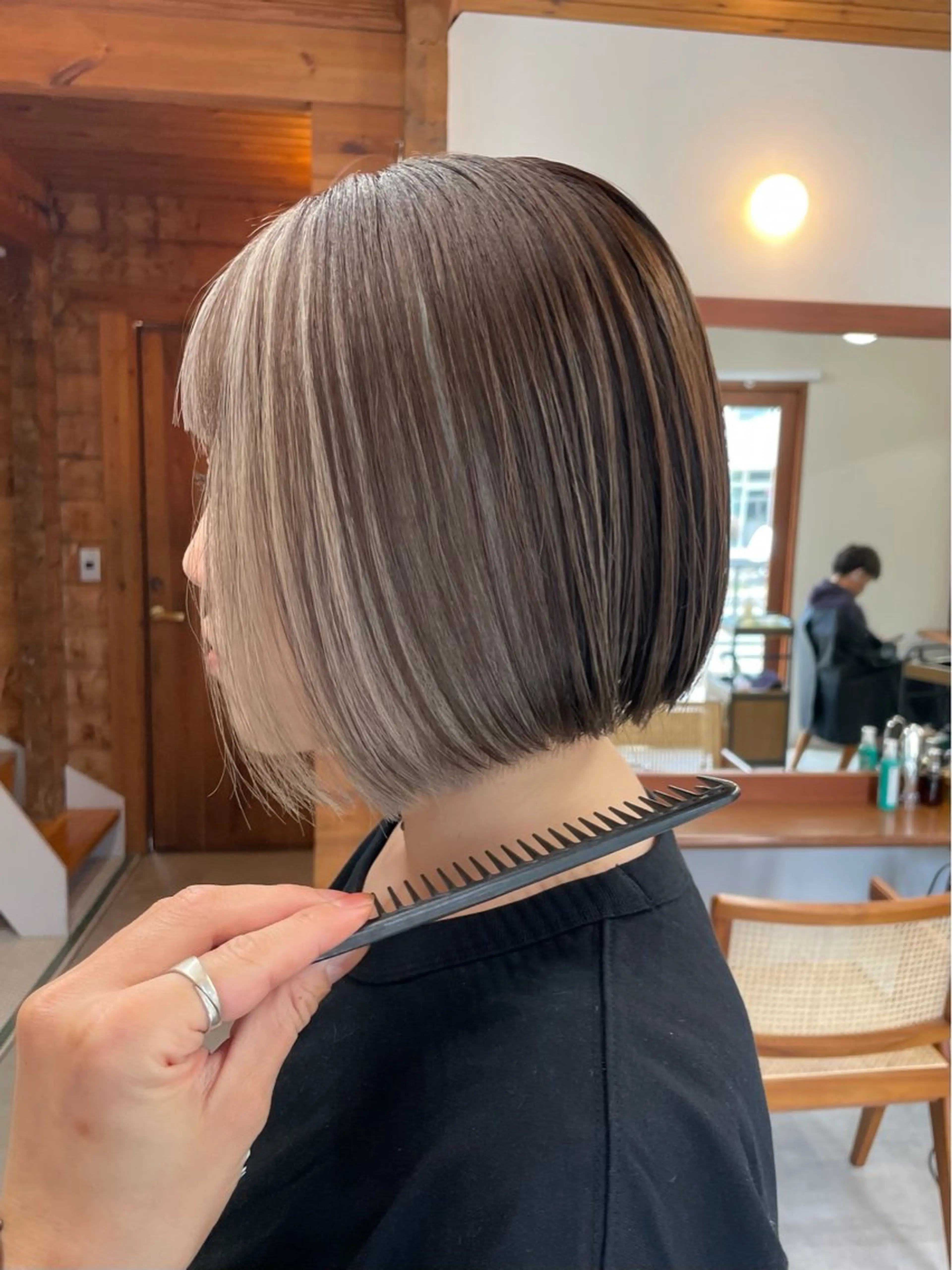 ショート カラー ボブ 五十嵐 雄毅のヘアスタイル