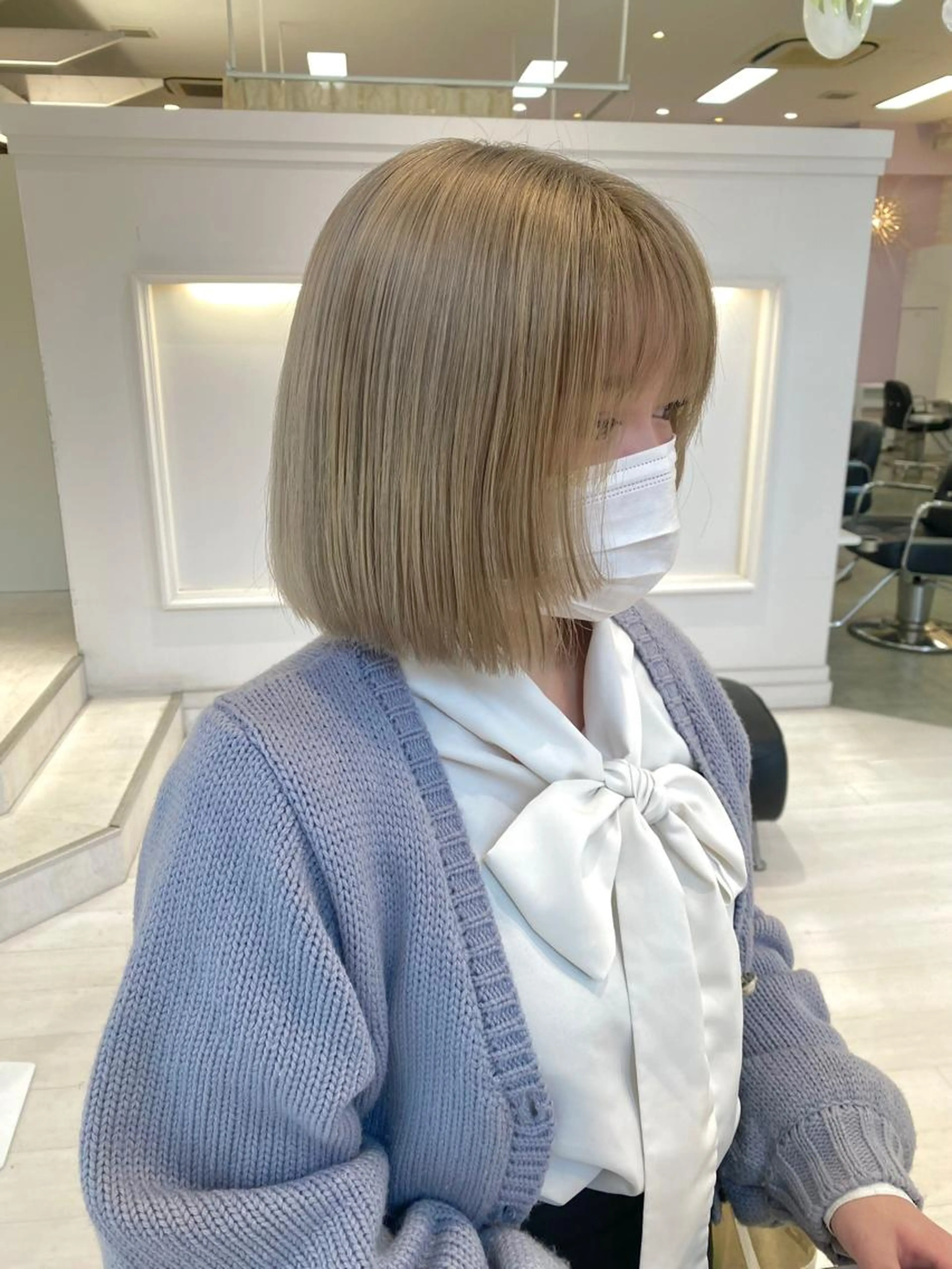 👩🏼⛱️ブロンドに⛱️👩🏼【ケアブリーチ2回】＋【トレンドヘアお仕上げ】の写真