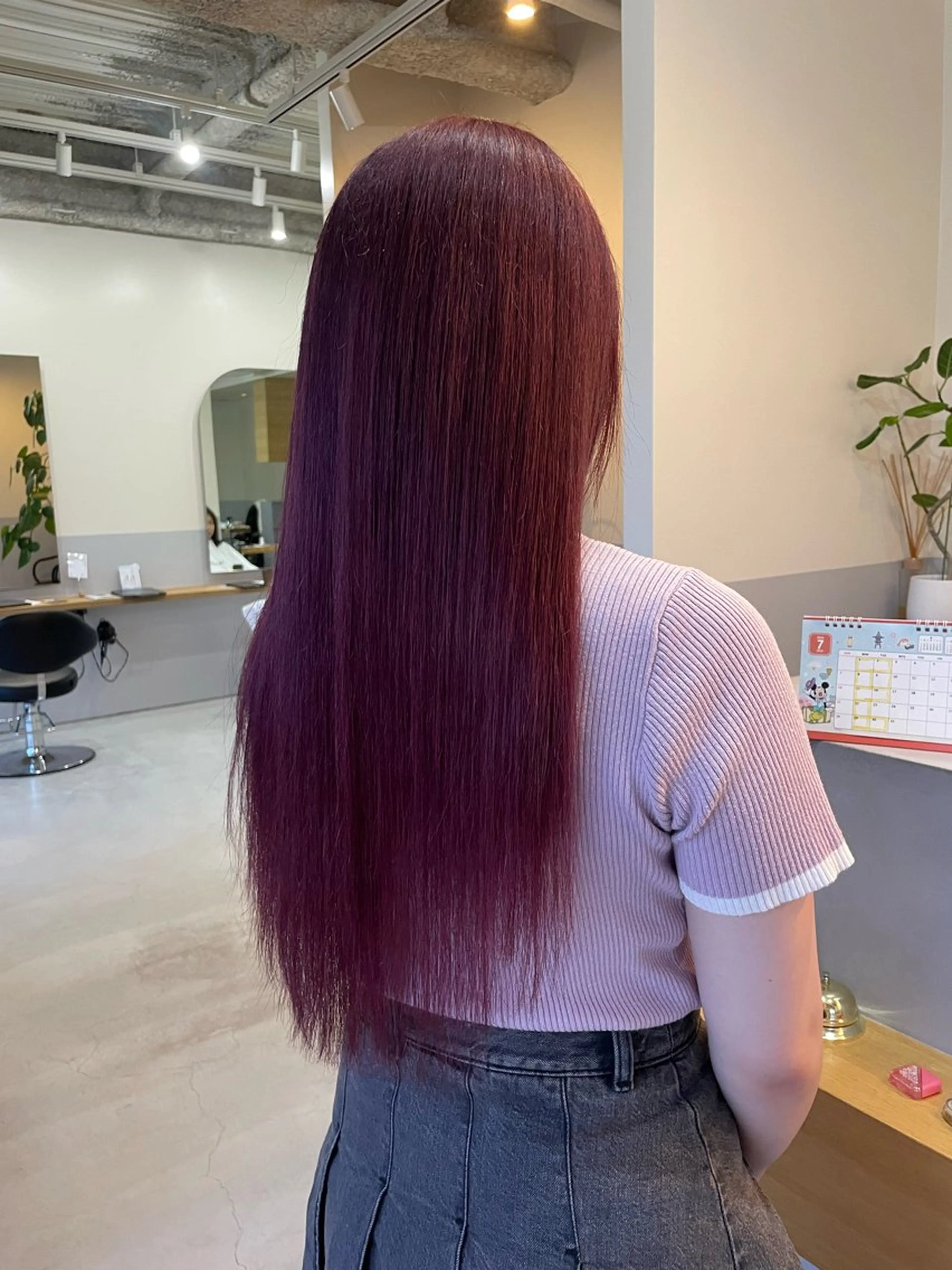 ロング ヘアカラー basho ノエ.／カットモデルのヘアスタイル