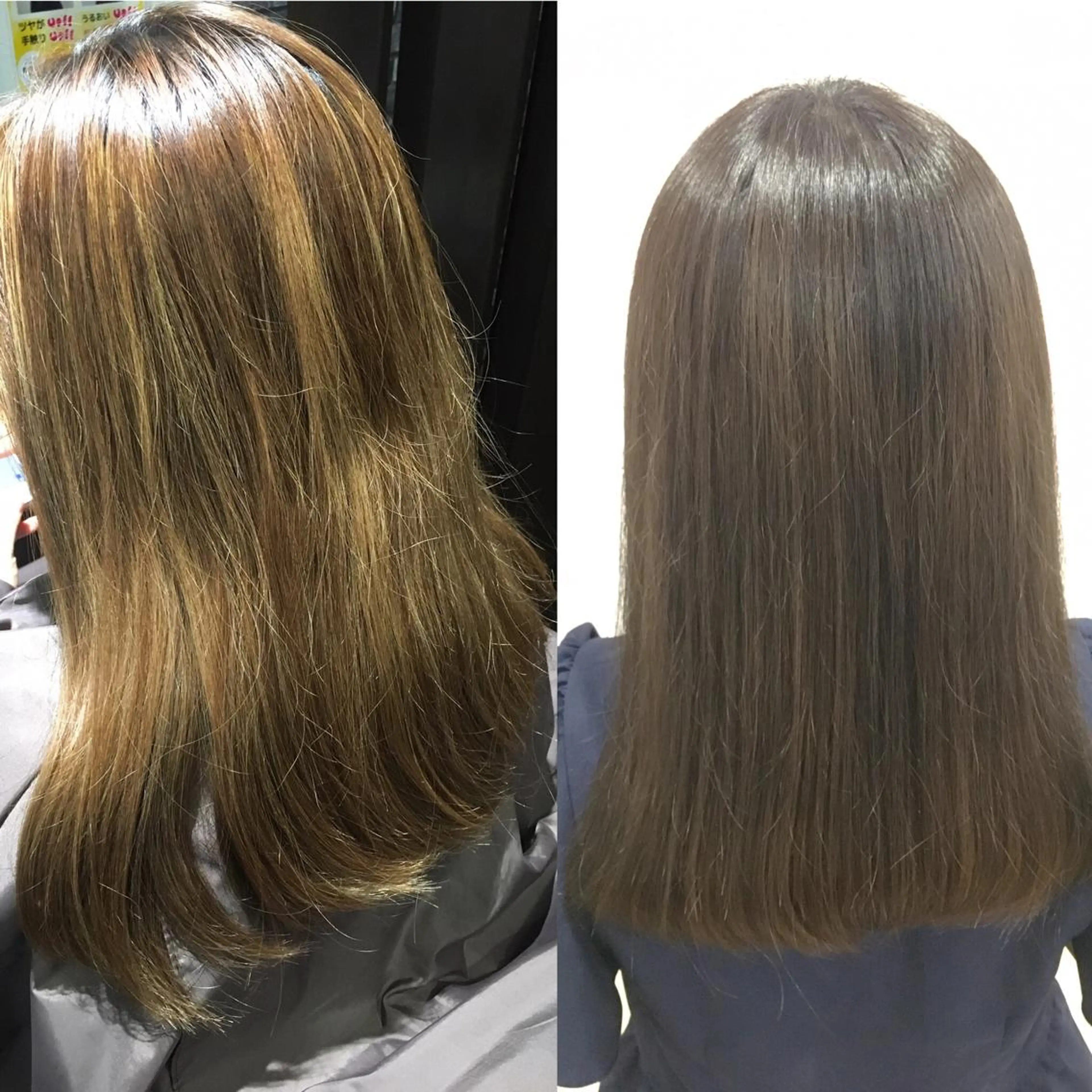 セミロング カラー ブリーチ ブラウンカラー チョコレートブラウン くせ毛 Rise Heart 中村 裕介のヘアスタイル