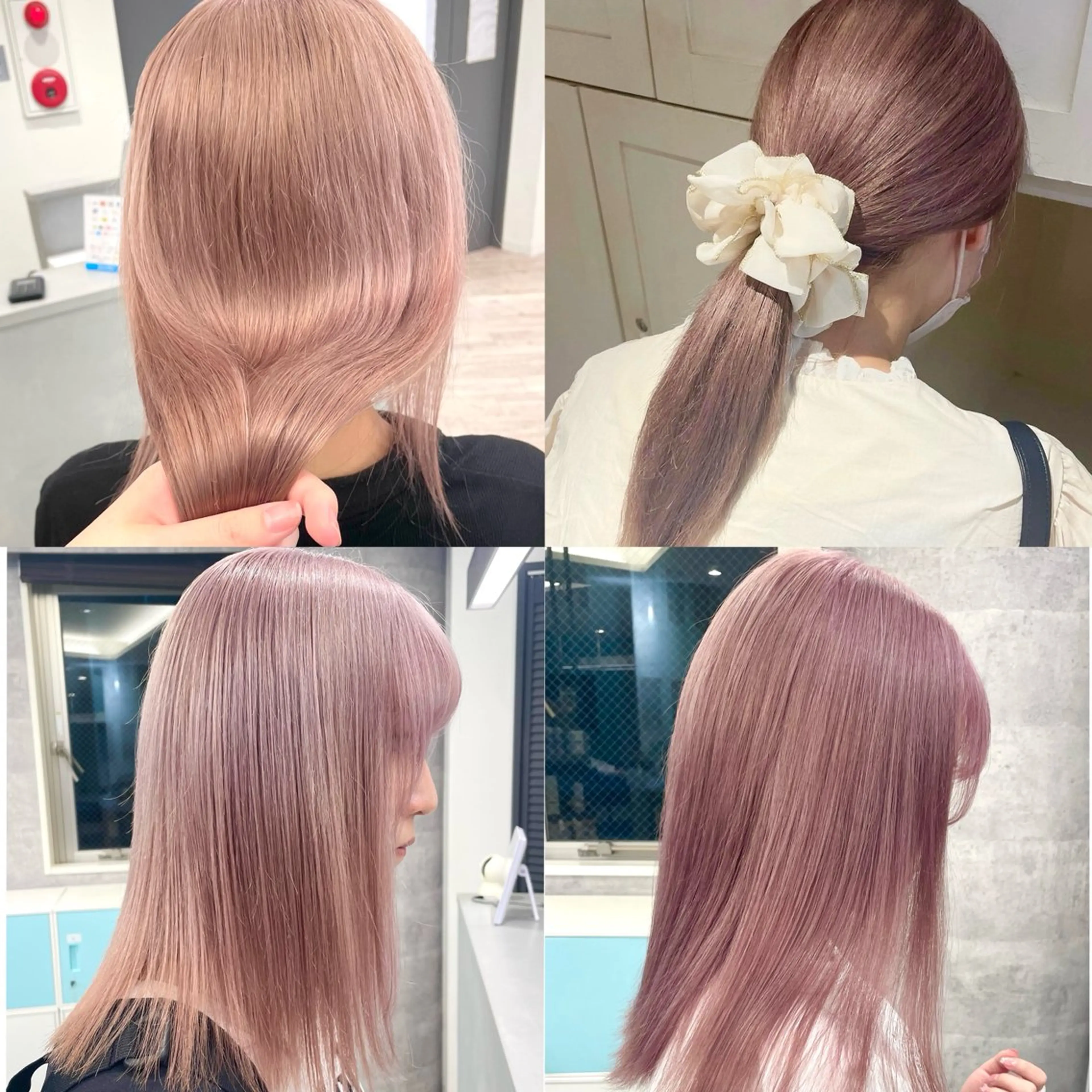 セミロング ヘアカラー トリートメント ♡似合わせハイトーン ♡maiのヘアスタイル