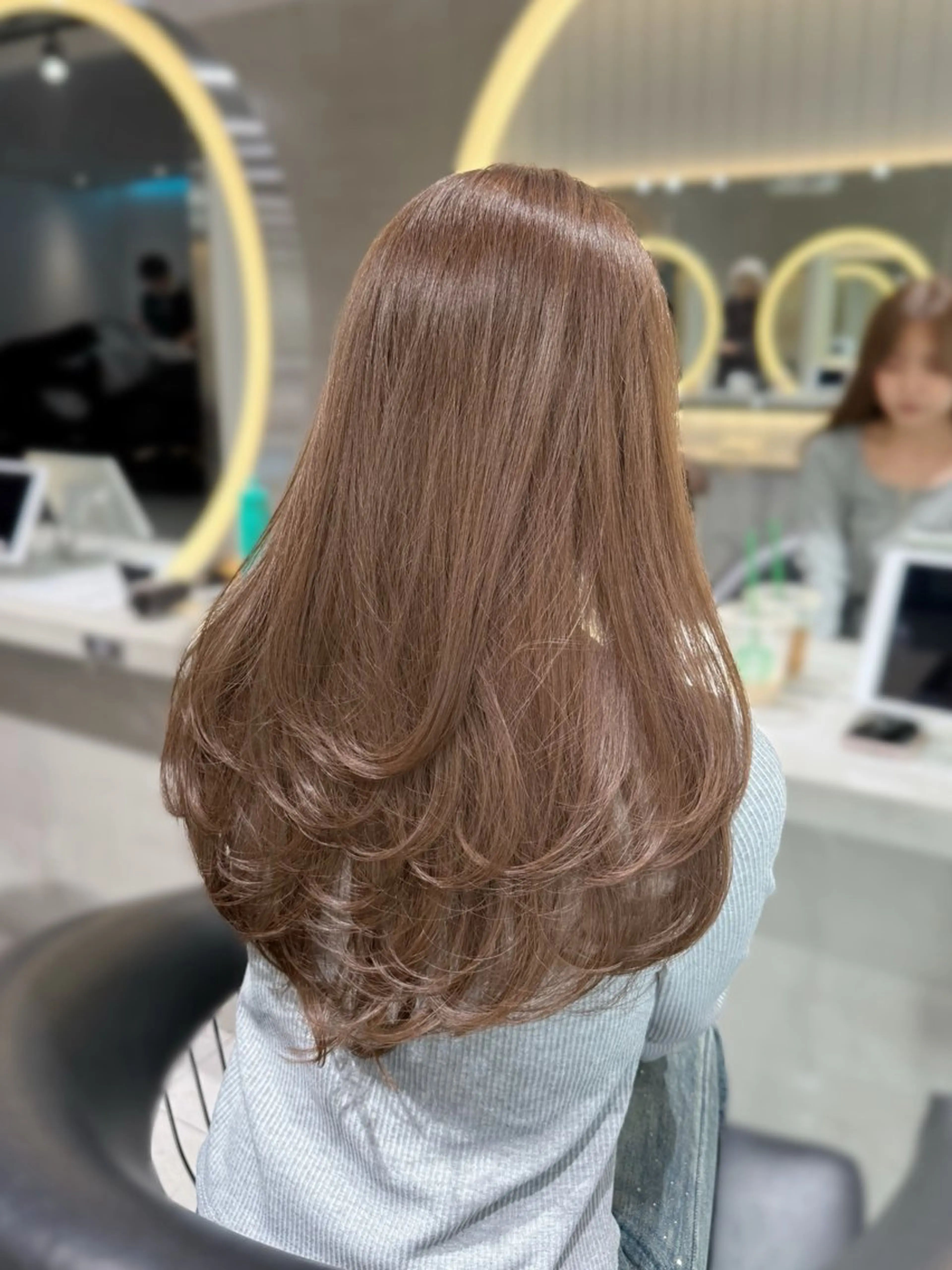 ロング カラー 透明感カラー ヘアカラー ユナ / lond uluのヘアスタイル