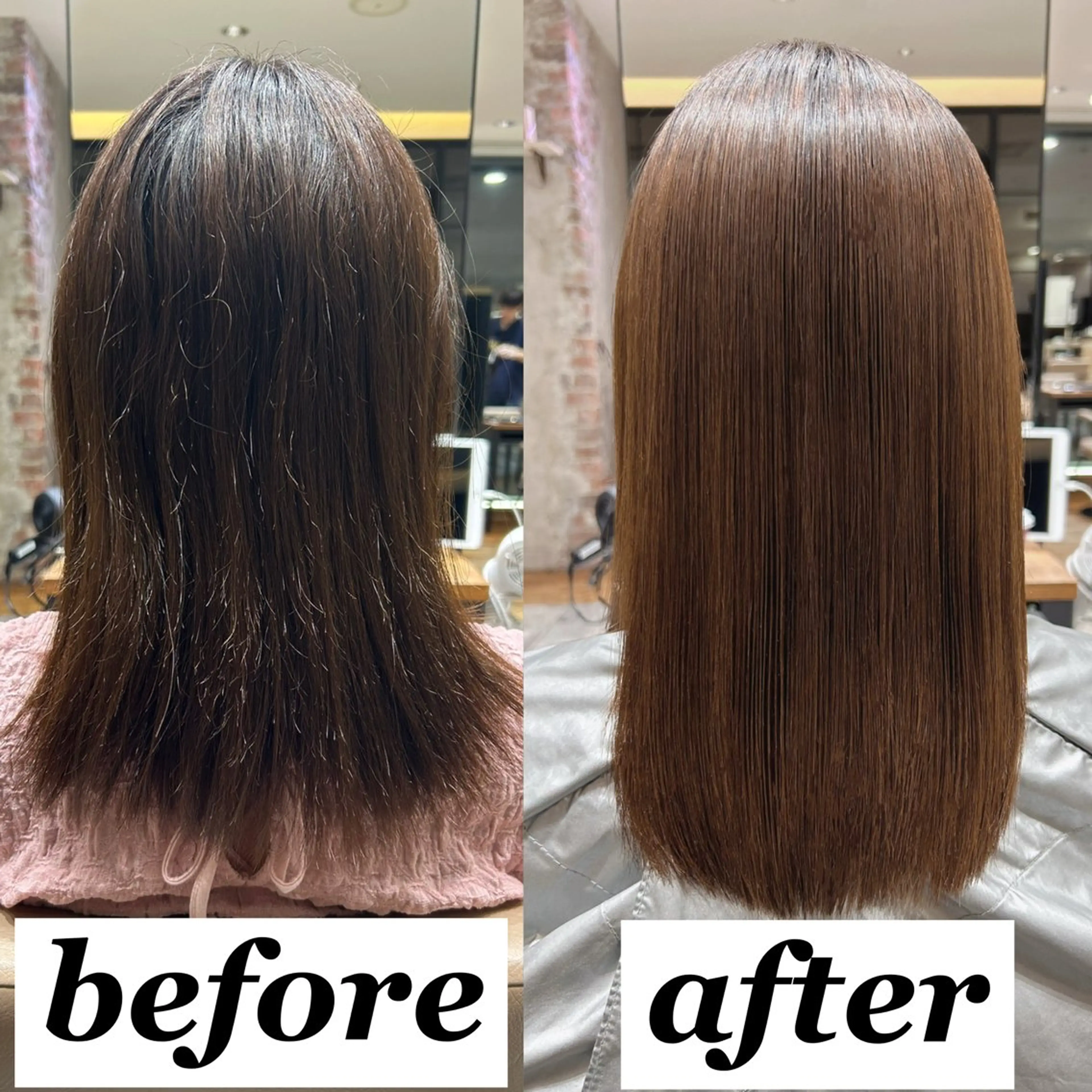 セミロング カラー パーマ カット ヘアカラー 縮毛矯正 トリートメント 新宿✨レイヤーカット 韓国ヘア/坂本亜裟海のヘアスタイル