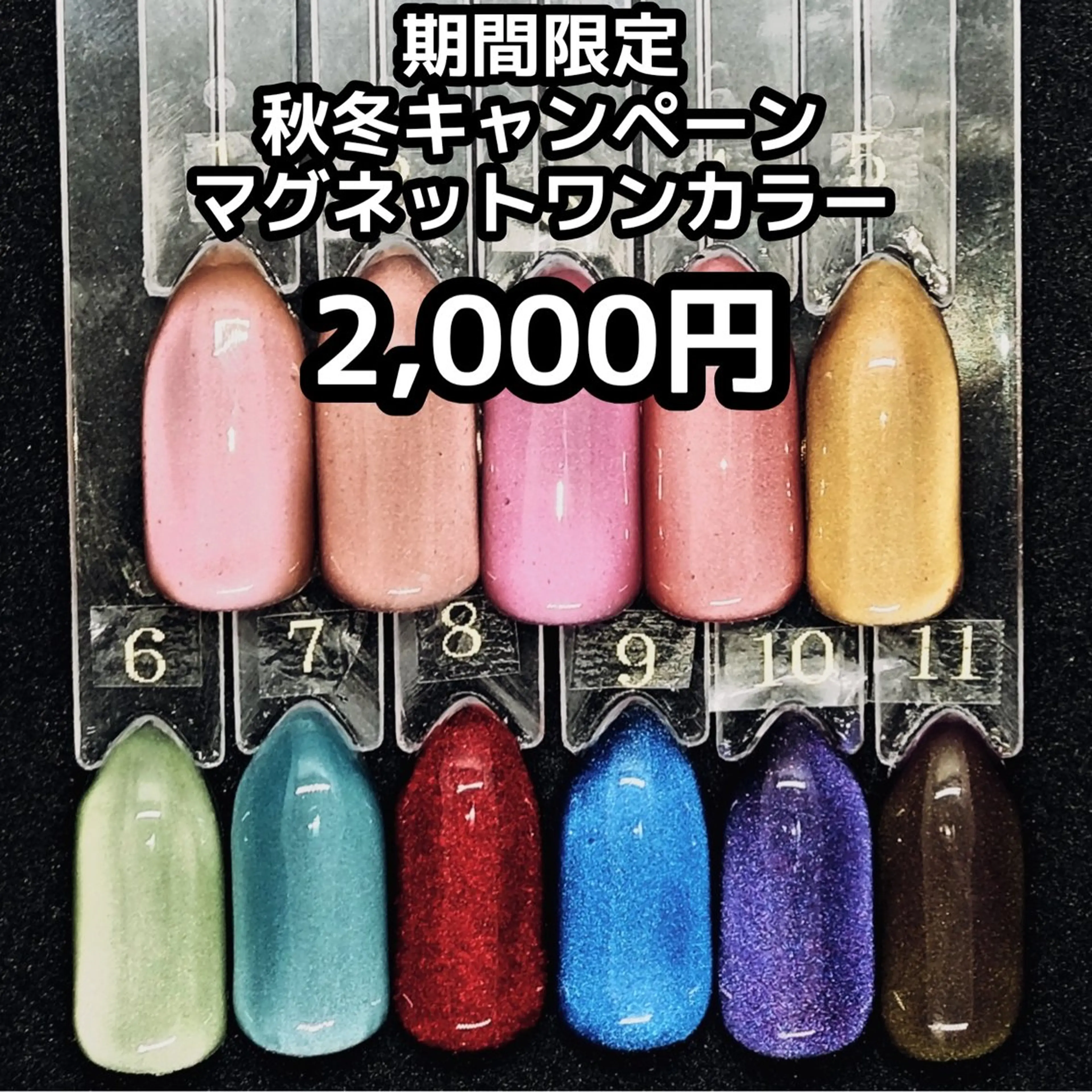 【CP】秋冬マグネットネイルワンカラー 限定11色のみ対象(オフあり)の写真
