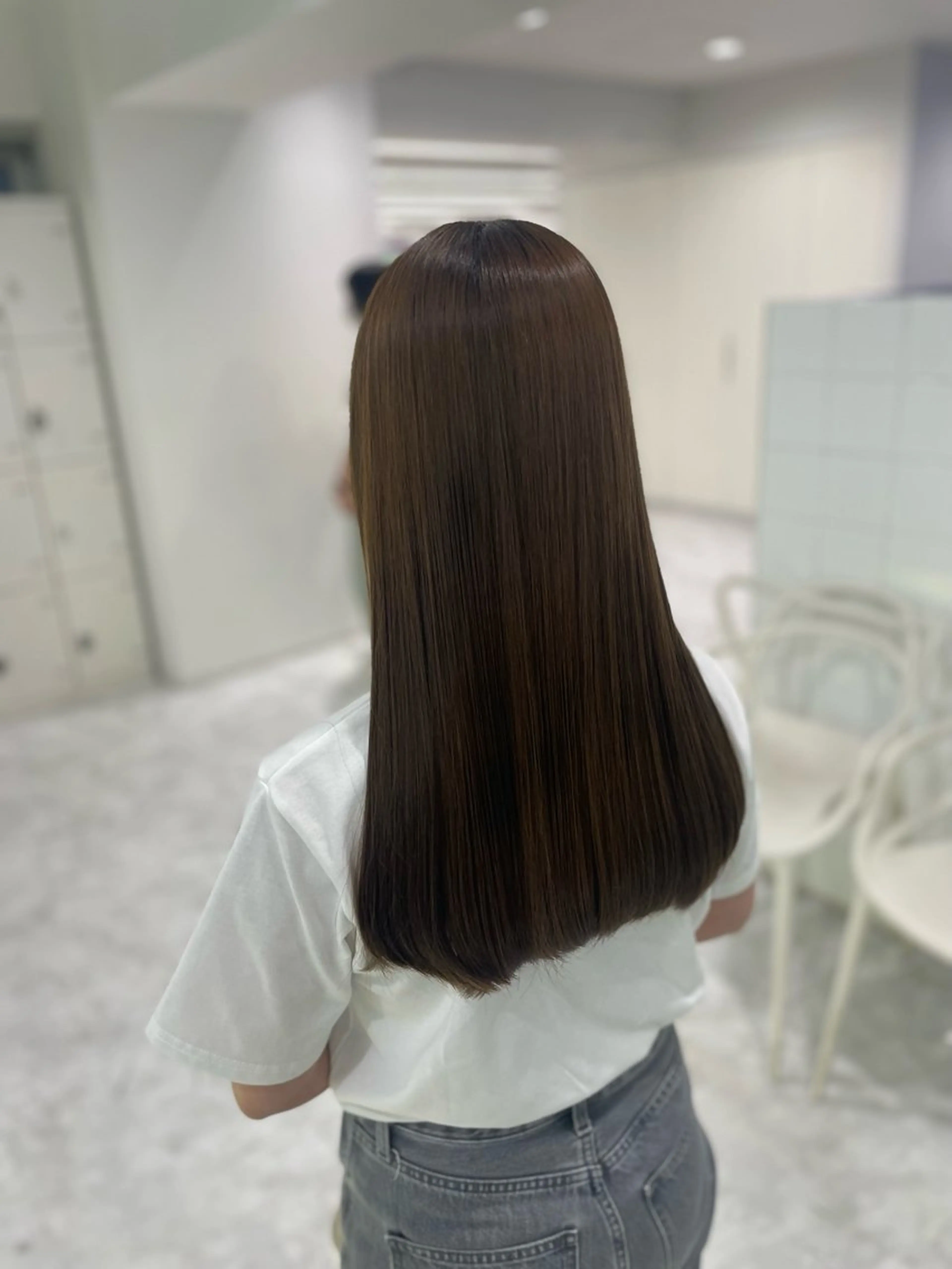 ロング カラー ヘアアレンジ ヘアカラー トリートメント ヘアセット ☁️縮毛矯正✖️ 透明感☁️りくのヘアスタイル