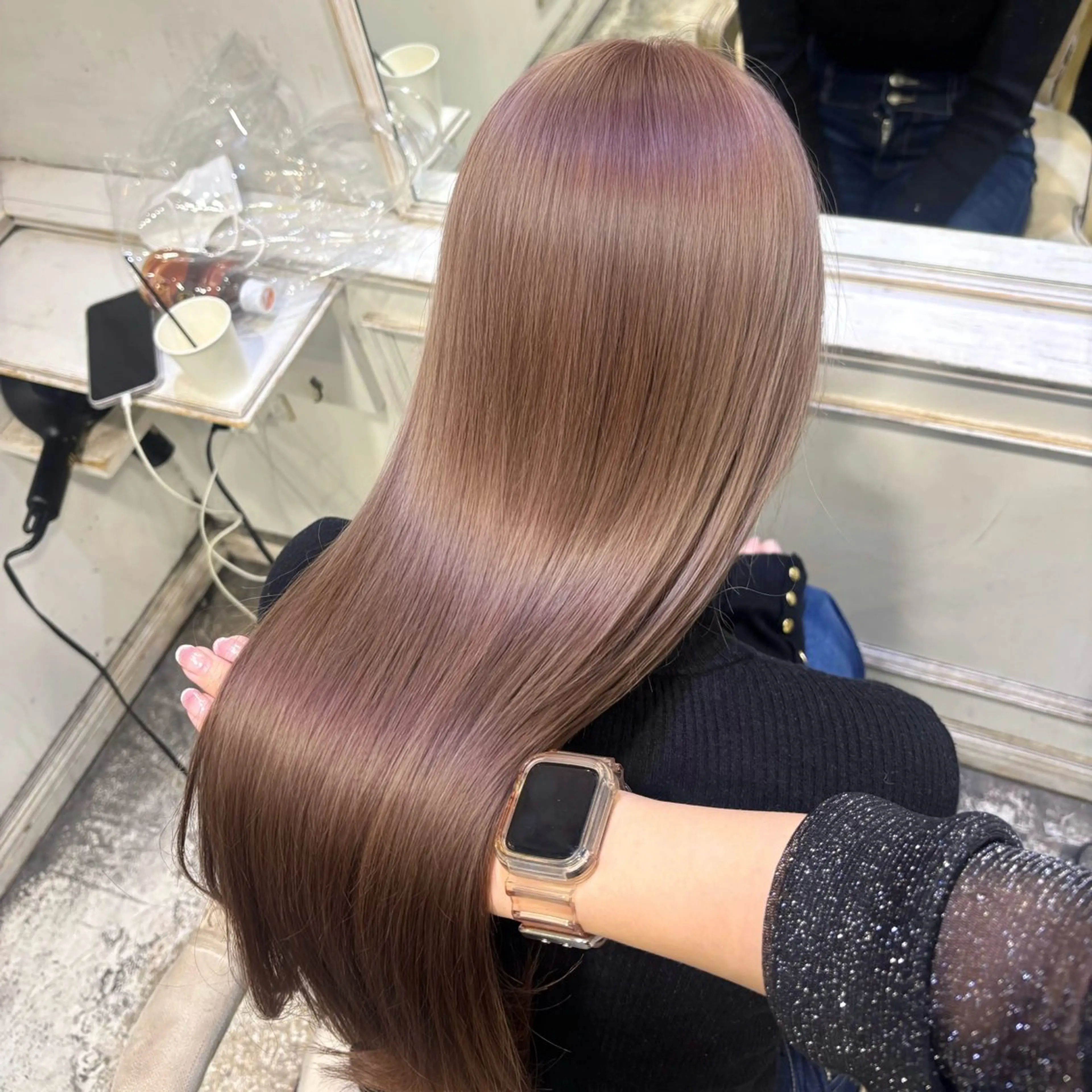 ロング カラー ブリーチ ヘアカラー トリートメント 柔らかブリーチ 🤎YUKAのヘアスタイル