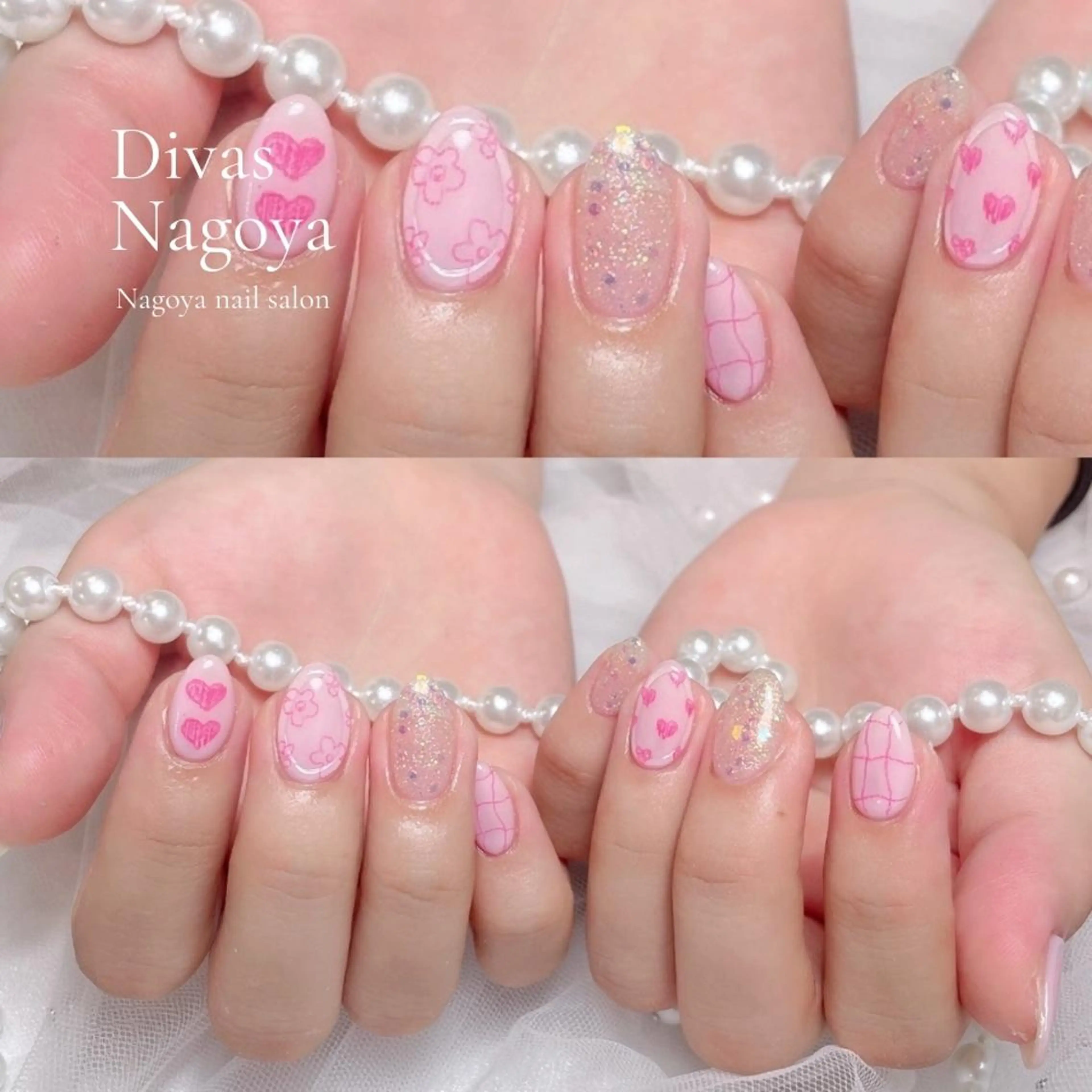 ネイル 長さ出し ジェルネイル 韓国ネイル マグネットネイル 持ち込み 🎀Sakae D.d nail🎀のネイルデザイン