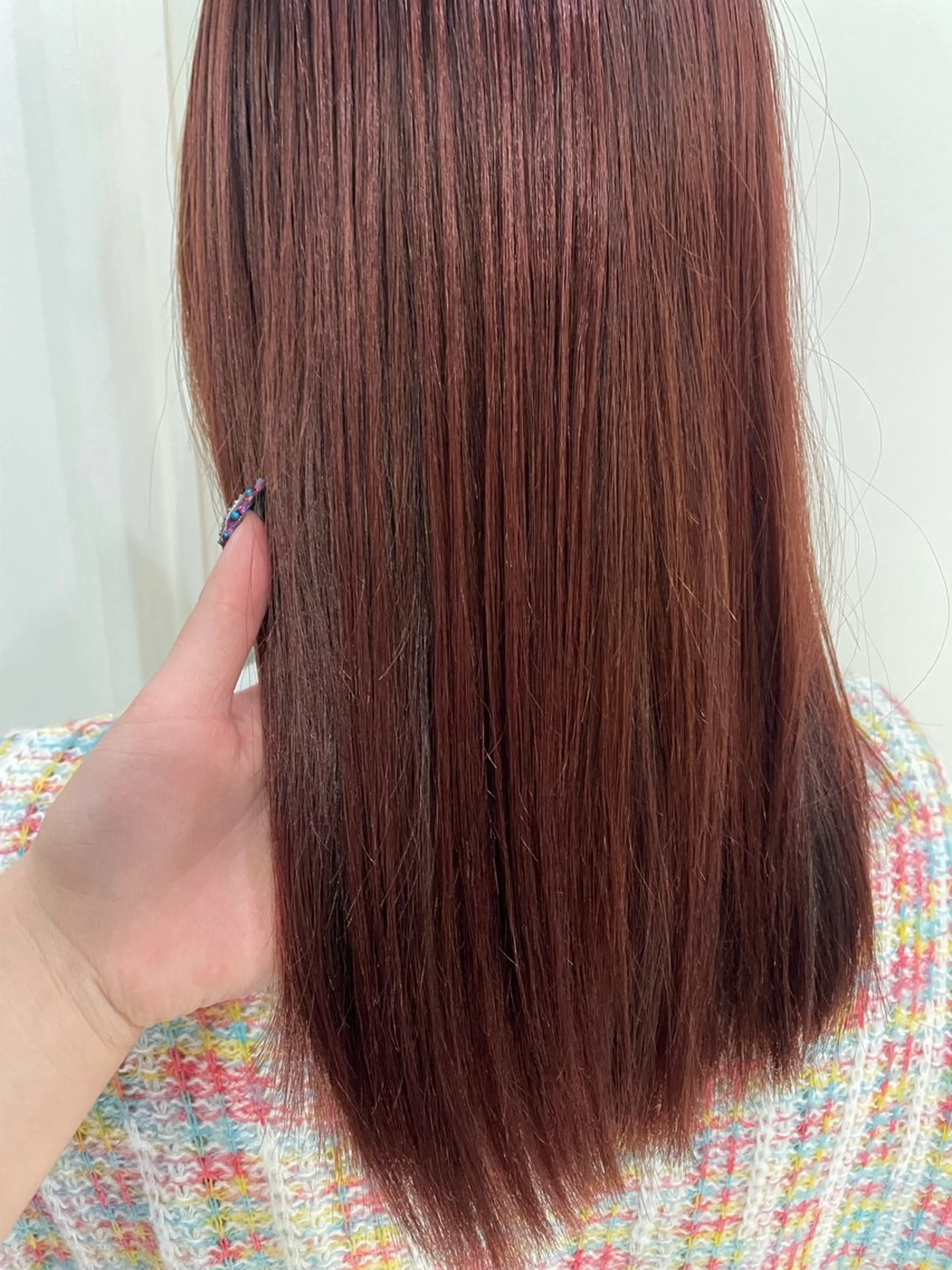 セミロング カラー ブリーチ ブラウンカラー ブリーチなしカラー ピンクカラー ピンクブラウン 🍭ハイトーン/ レイヤーカット🦄のヘアスタイル