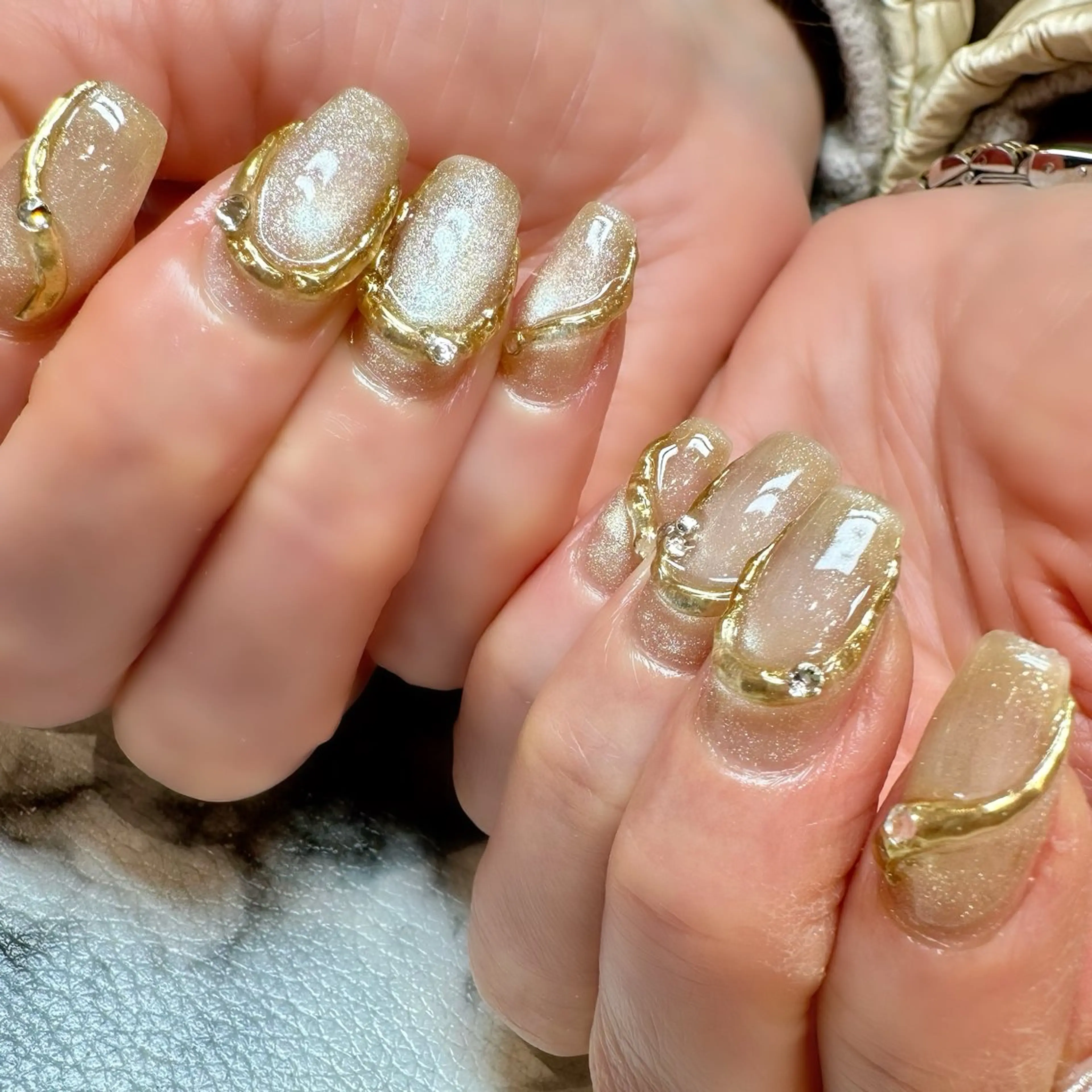 ネイル アートネイル マグネットネイル ミラーネイル Oshiiro nail所属・Oshiiro nailのネイルデザイン