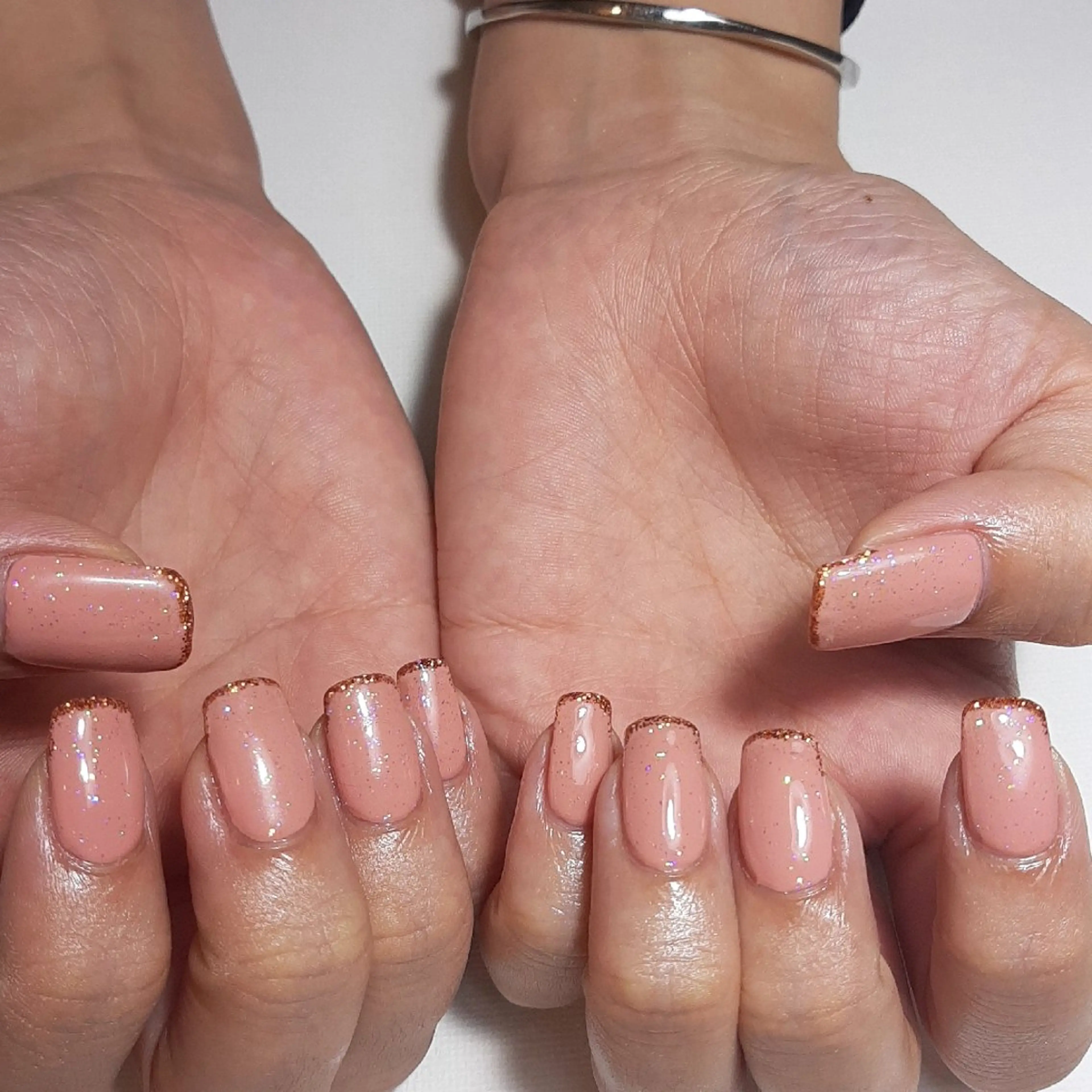 ネイル ジェルネイル ラメ(グリッター) 持ち込み ショートネイル シンプルネイル owlnail /持込みデザイン専門のネイルデザイン