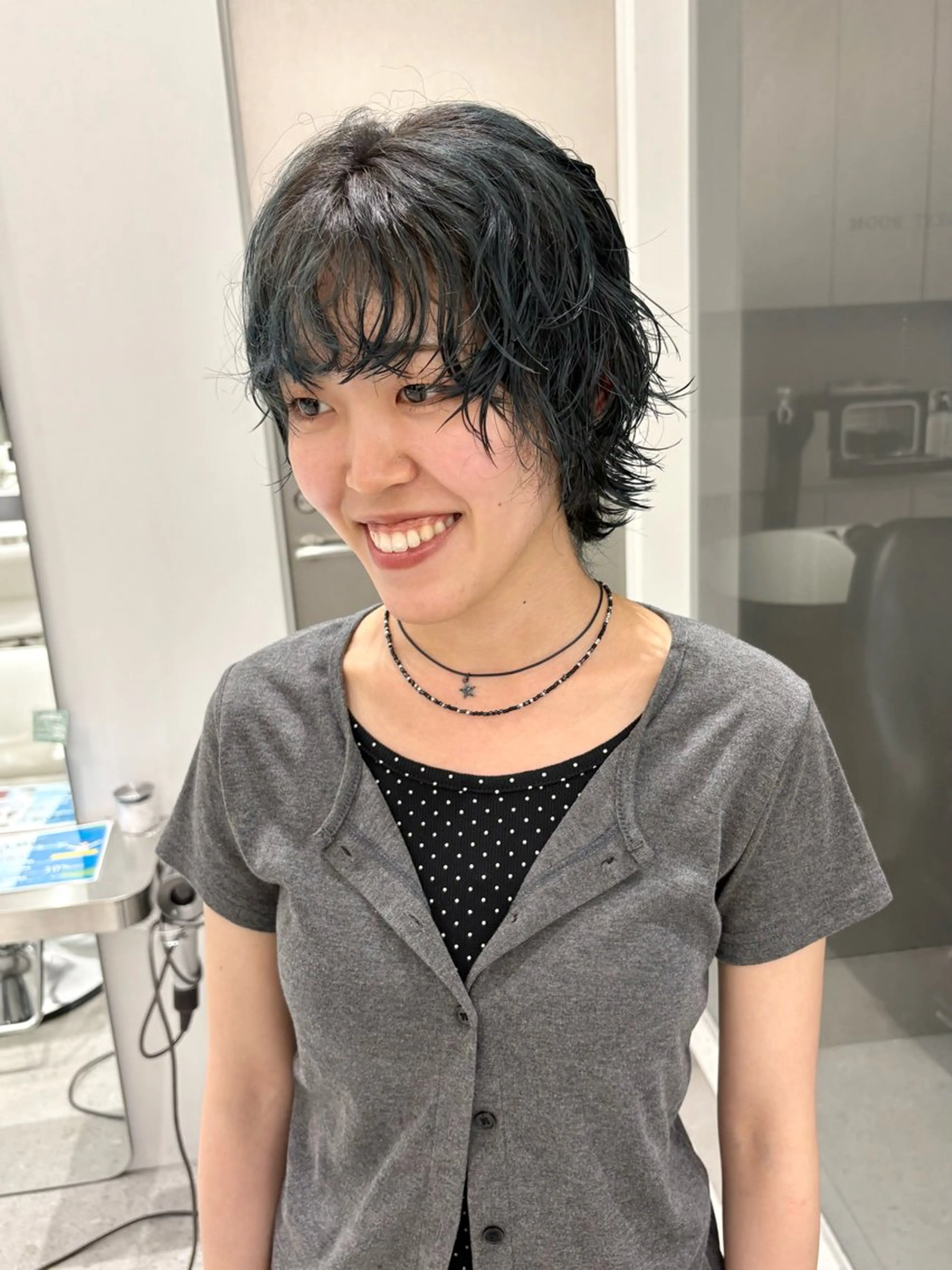 ショート パーマ カット パーマ すぎもと さき⚡️ 朝ラク・*パーマのヘアスタイル