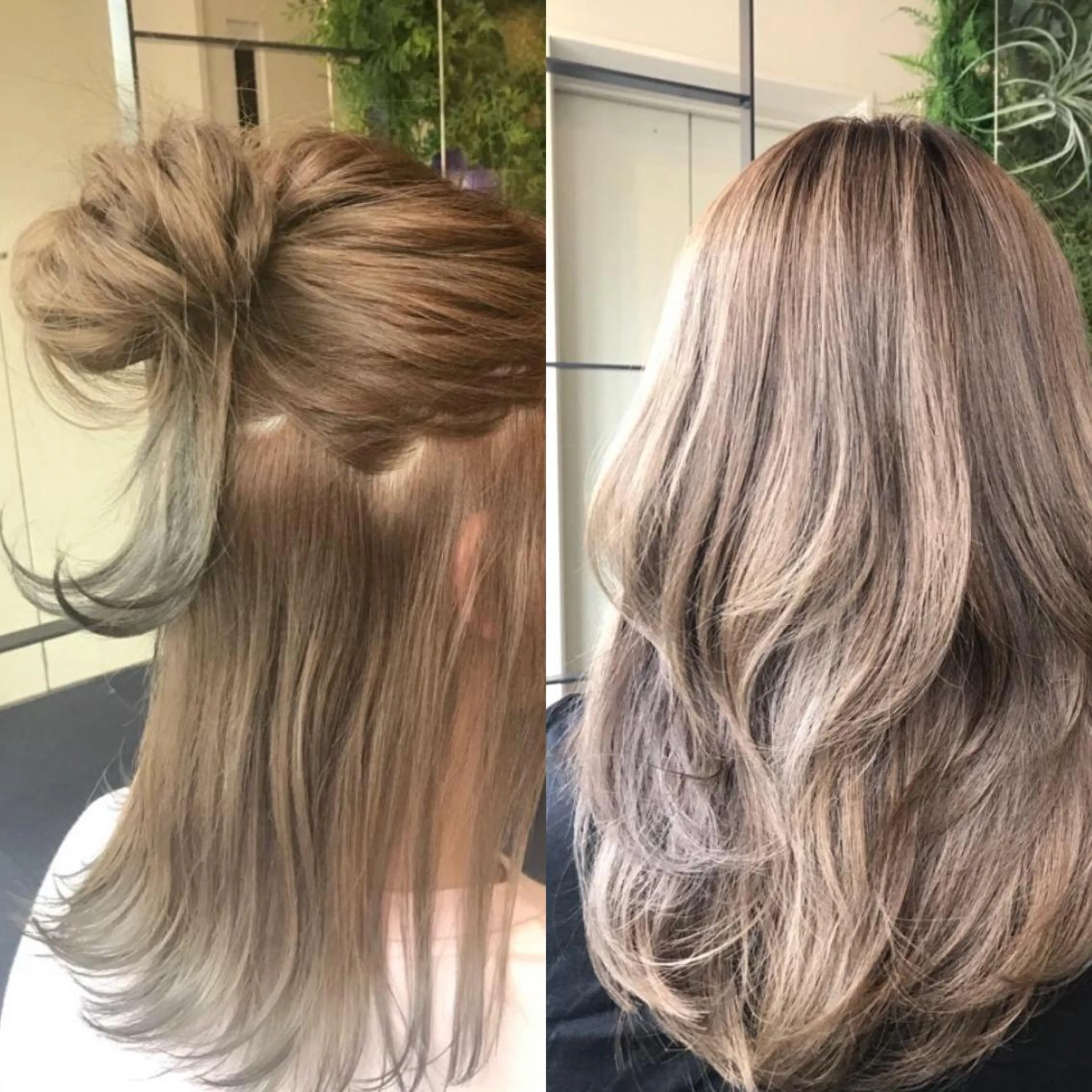 セミロング カラー ヘアカラー Hanna by W_SALONのヘアスタイル