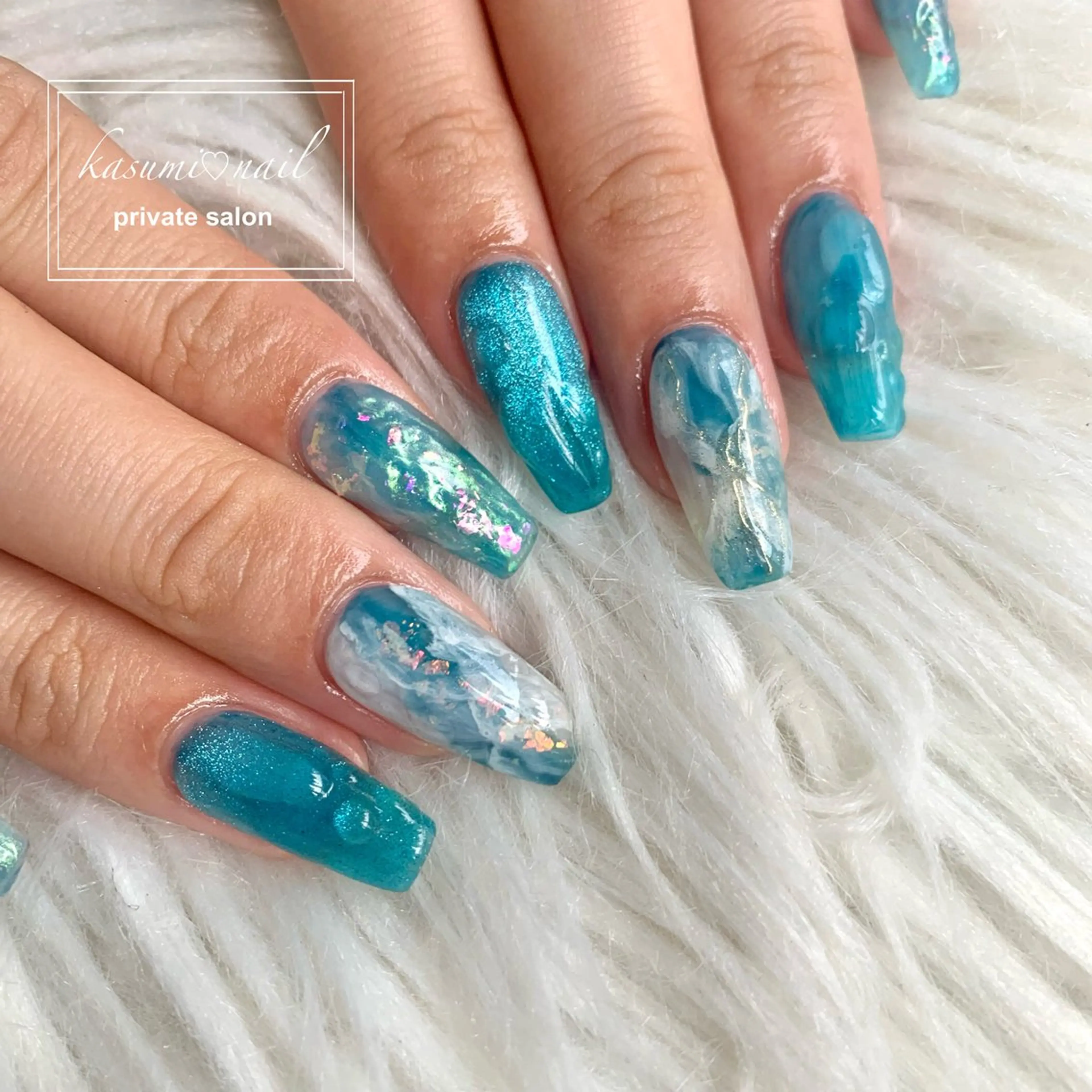 ネイル 大理石ネイル(マーブル) ニュアンスネイル KASUMI♡ Nailのネイルデザイン