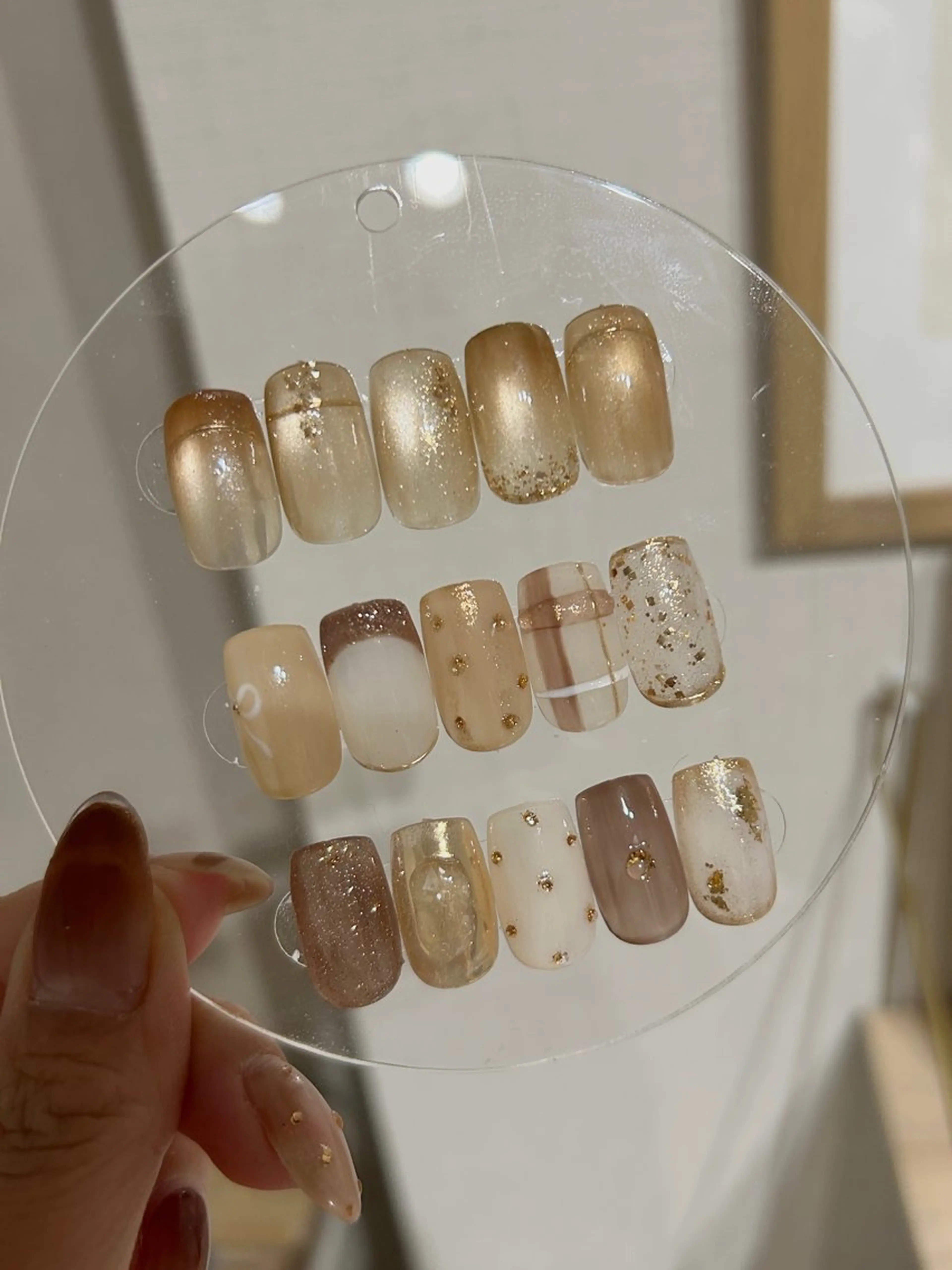 ネイル ブラウン nail salon moiのネイルデザイン