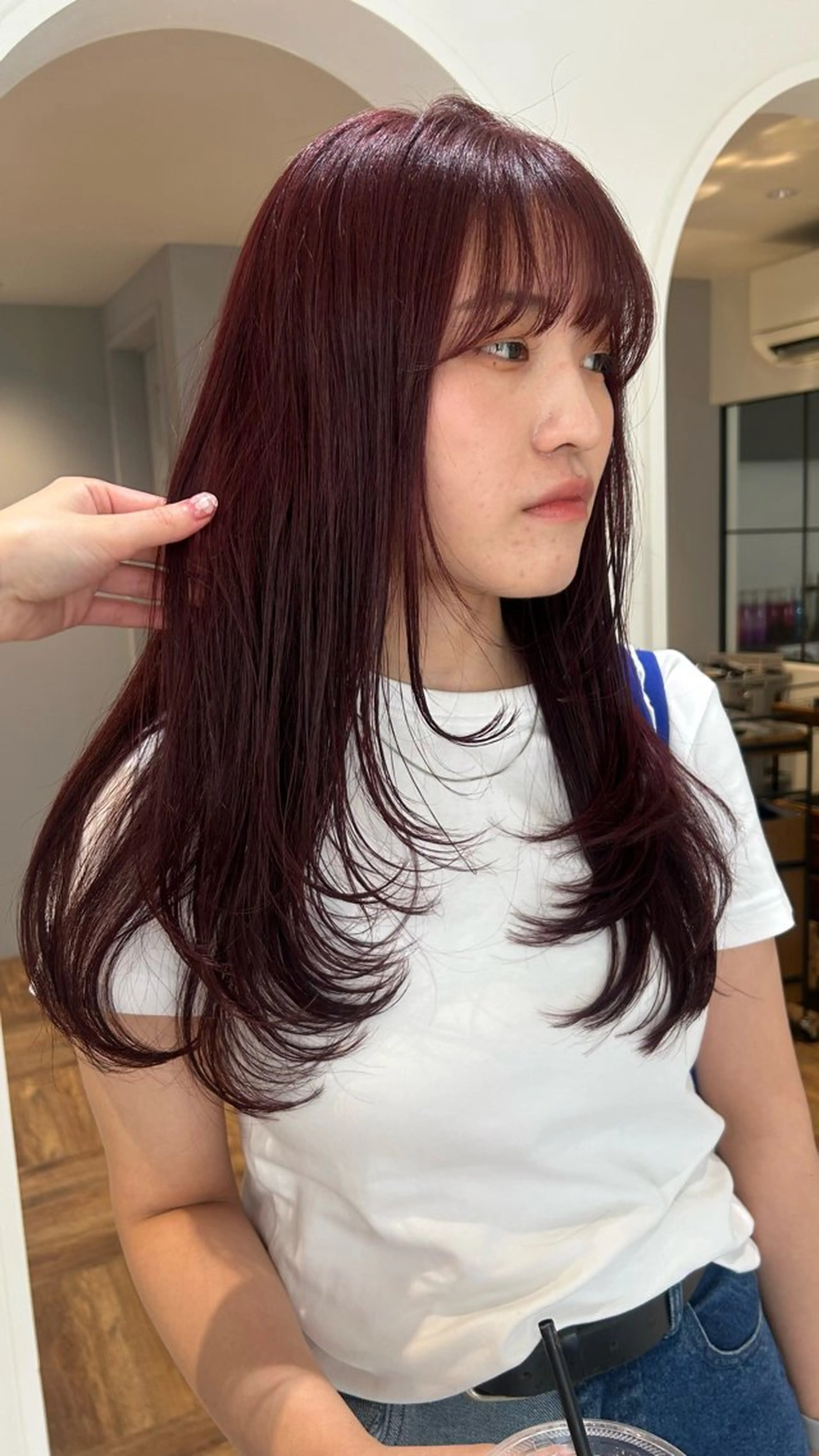 ロング カラー カット ヘアカラー Lomalia Moemiのヘアスタイル