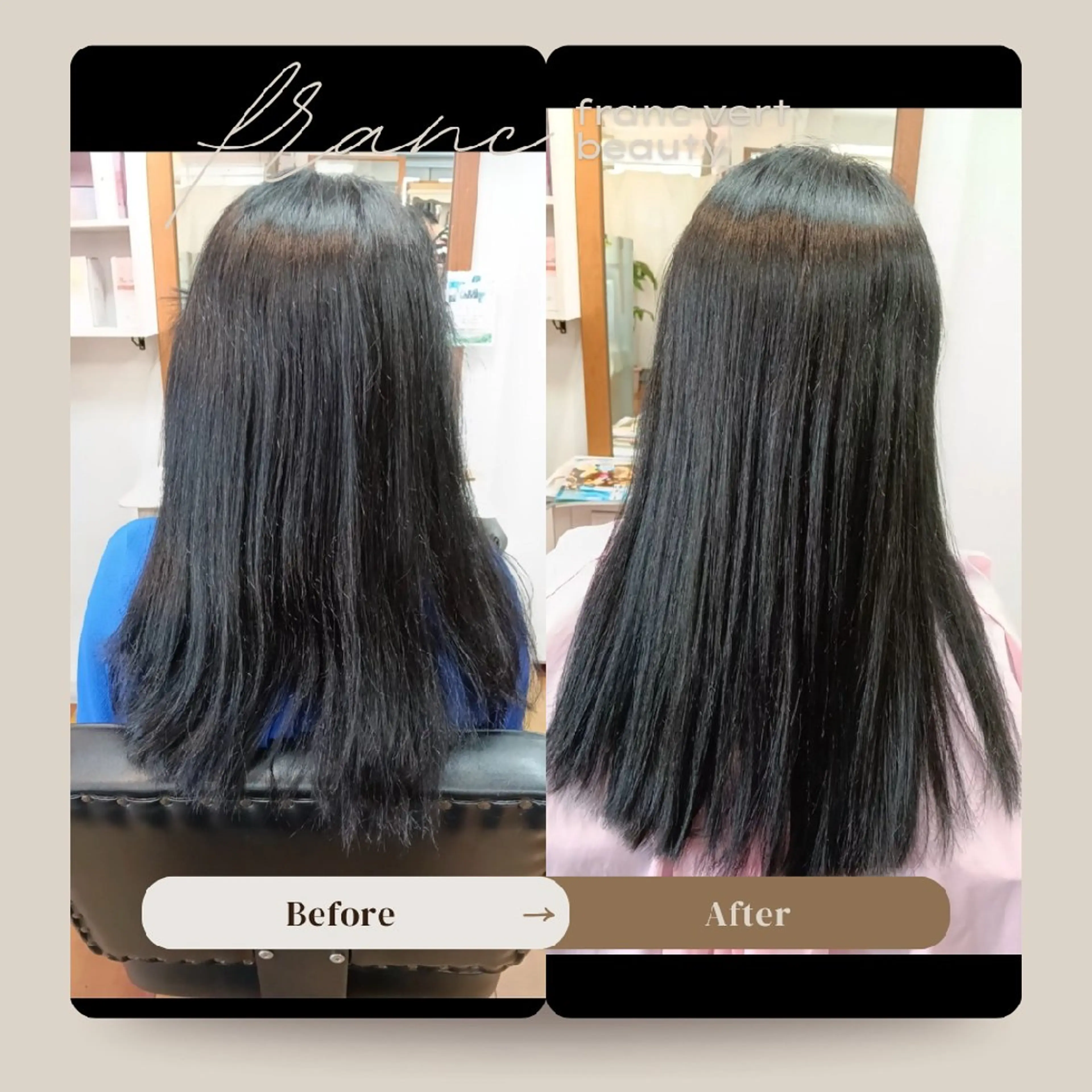 ロング 縮毛矯正 髪質改善×縮毛矯正 古田絢子のヘアスタイル