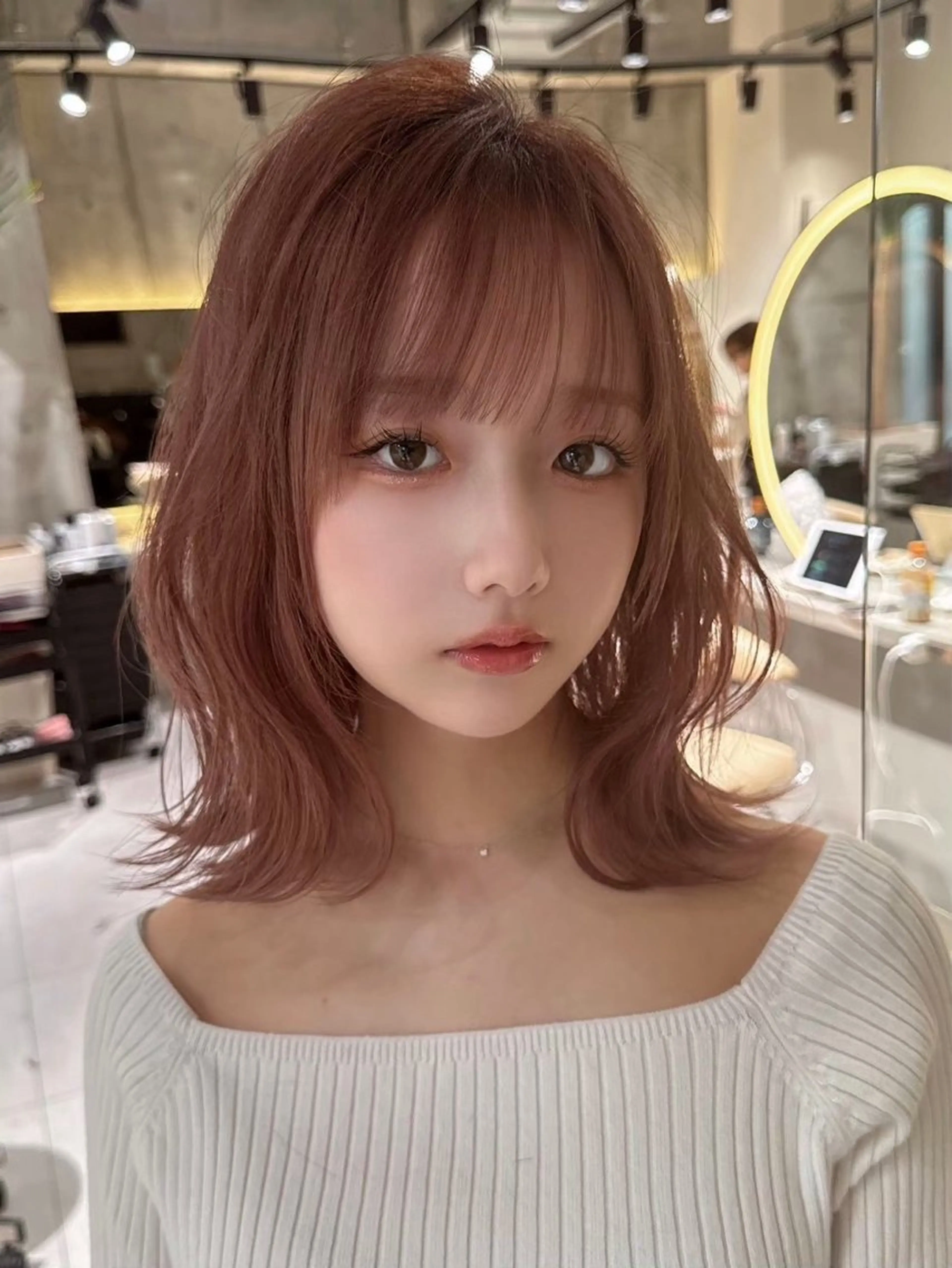 ミディアム カラー Shousui Mutsumiのヘアスタイル