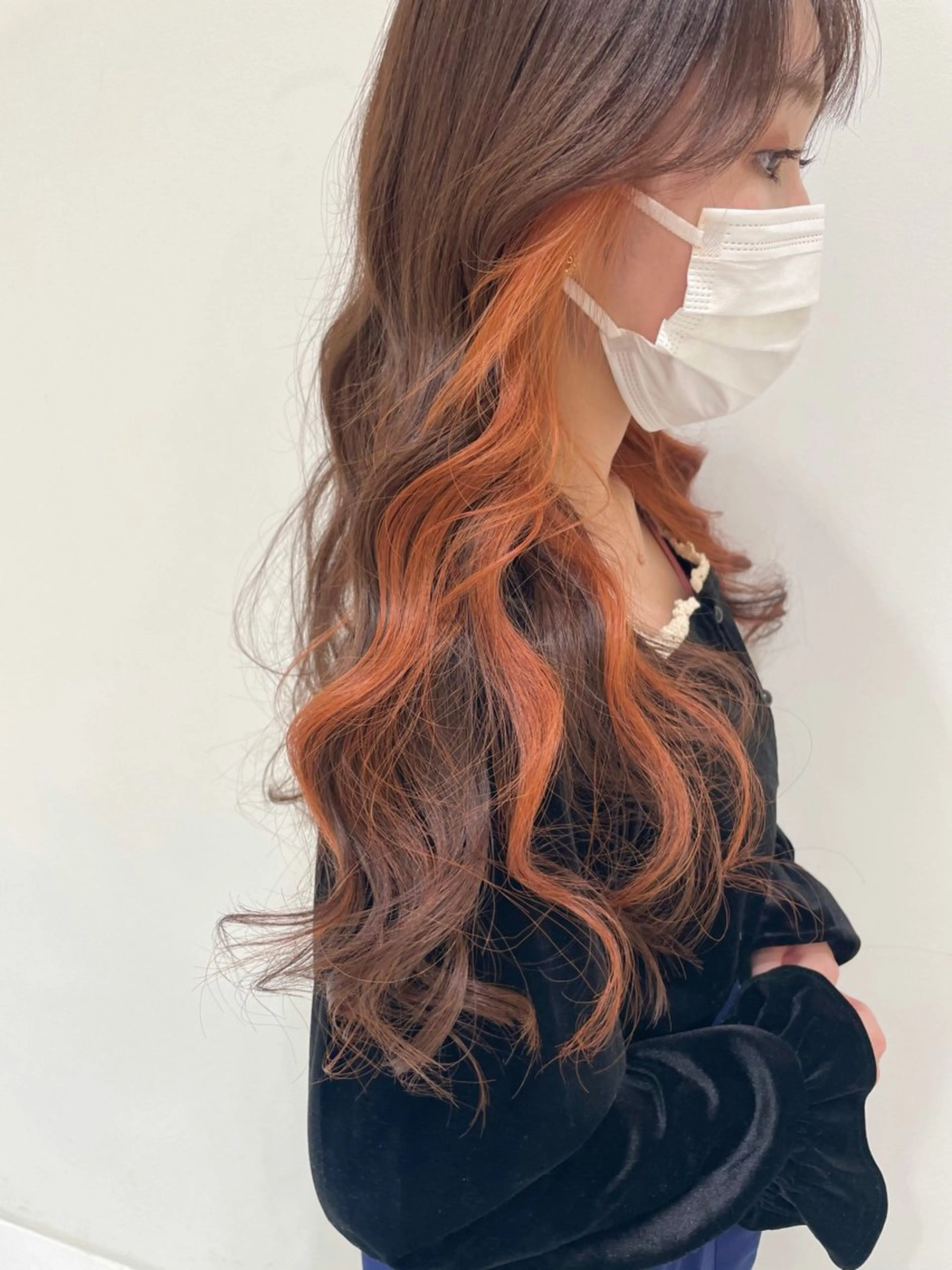 ロング カラー LECLAIRE所属・加藤 李奈のヘアスタイル