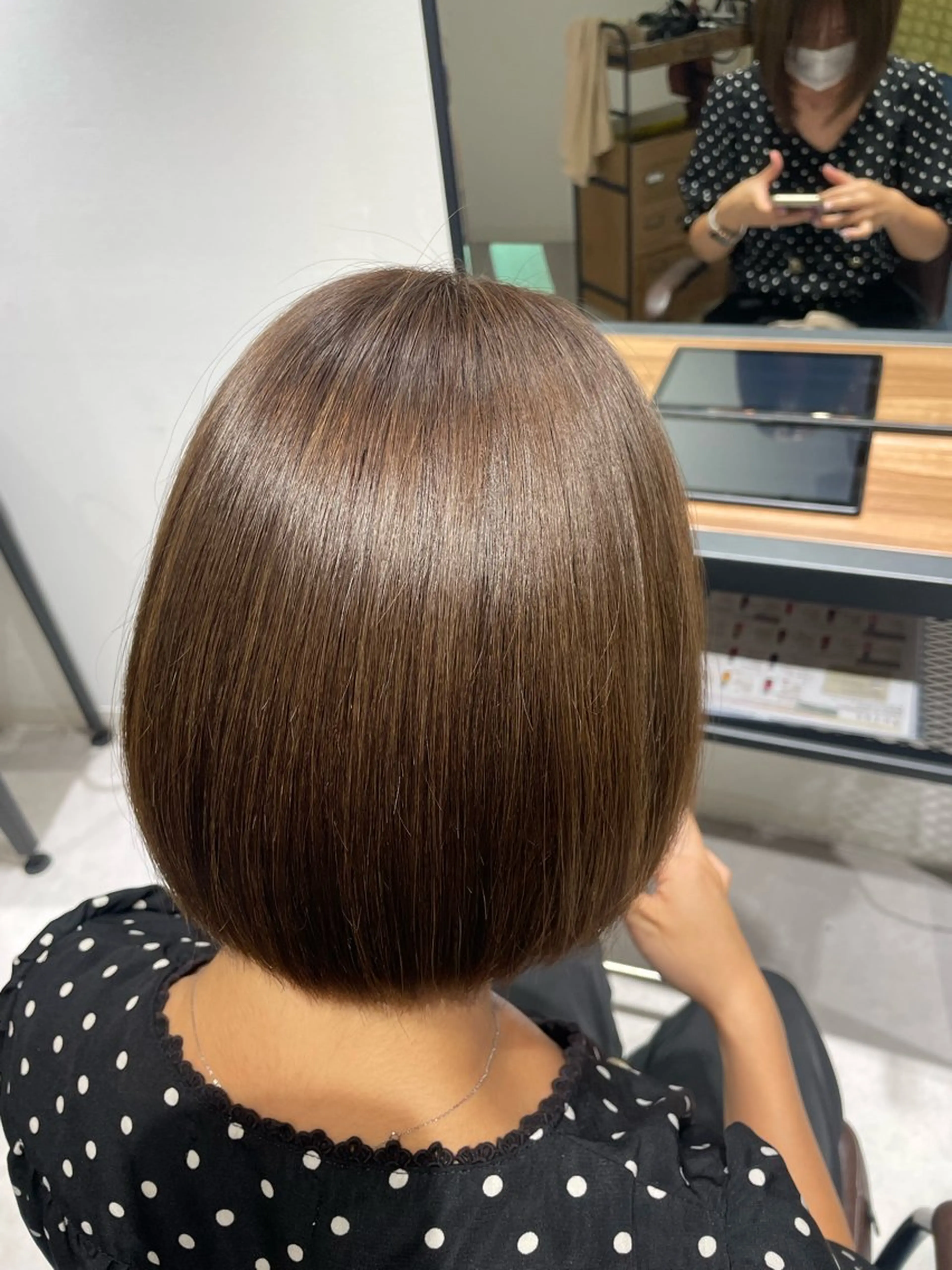 ショート カラー カット ヘアカラー トリートメント イヌマル アユ / Fier umedaのヘアスタイル