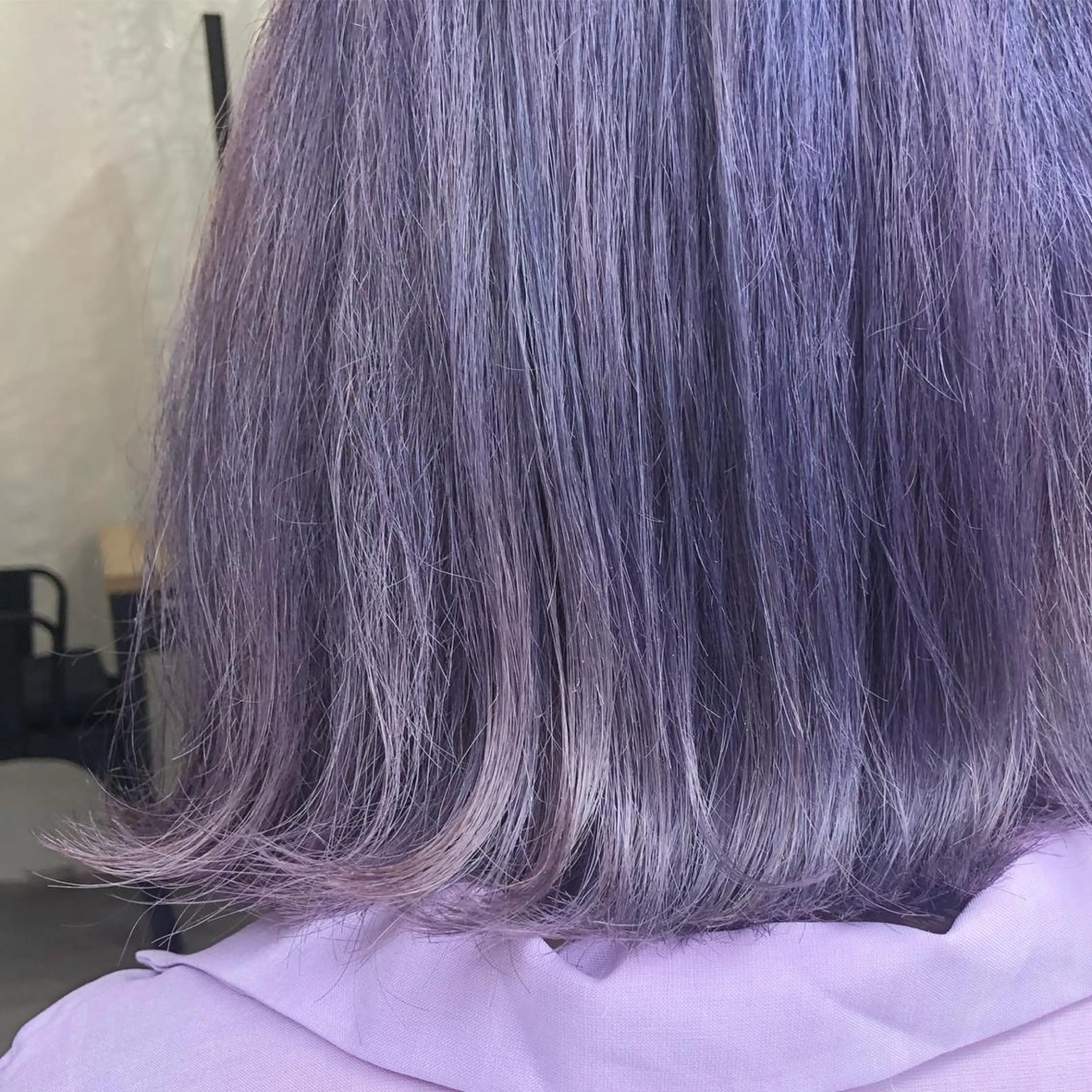 ミディアム カラー ラベンダーカラー ラベンダーグレー カット ヘアカラー トリートメント ヘアセット 艶髪育成サロン 京橋　shinのヘアスタイル