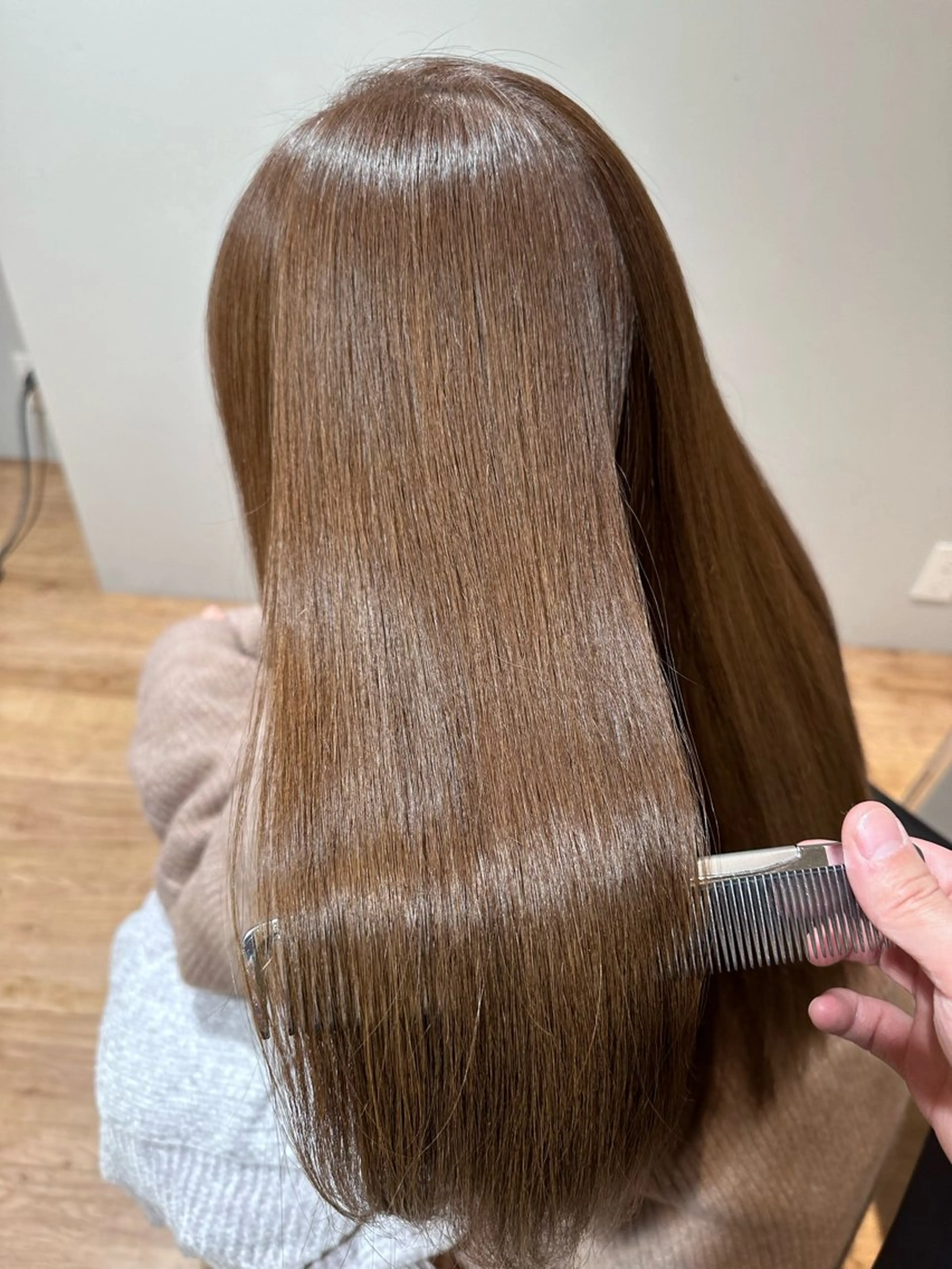 ロング カット ヘアカラー トリートメント 韓国ヘア/ワンホン ちひろのヘアスタイル