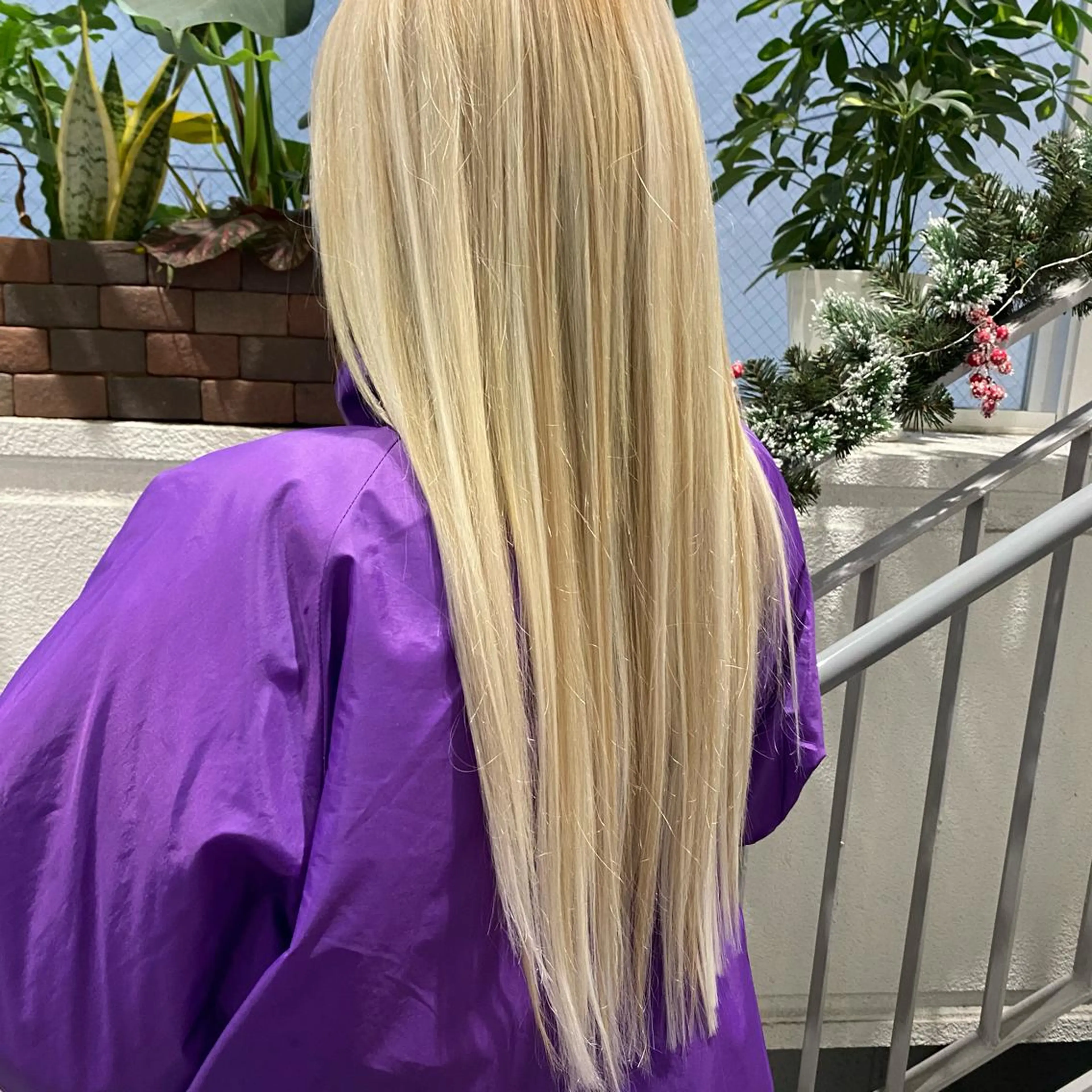 ロング カラー 韓国風・ブリーチなし ・あり後藤 一斗店長のヘアスタイル